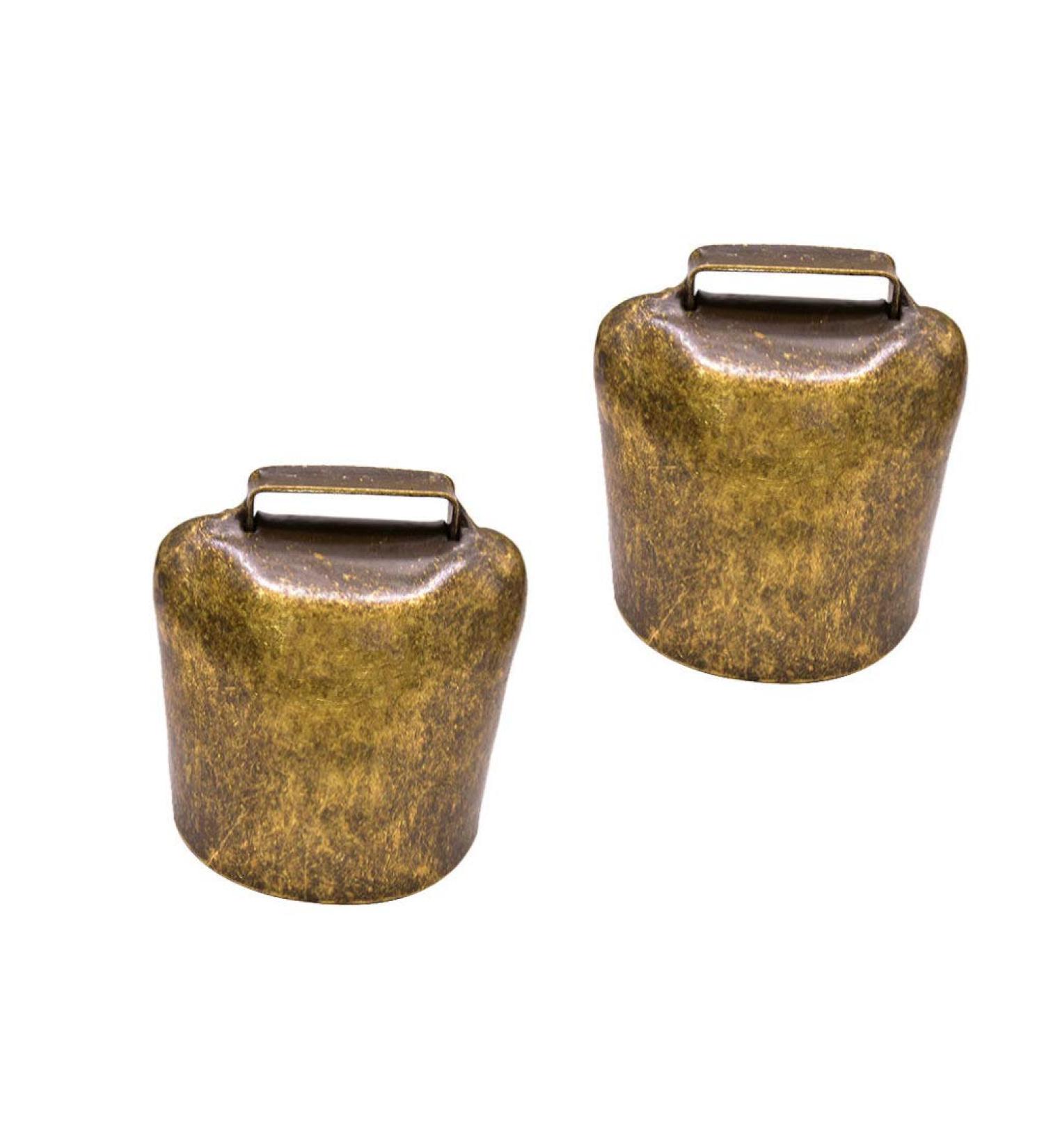 HEALLILY 2Pcs Cow Horse Sheep Grazing Copper Bells Cattle Farm Animal Copper Loud Bronze Bells Animal Anti-Lost Accessories Bell Cattle Farm Animal Loud Bronze Bell L 6.3*4.8*3cm - Buy Online on GoSupps.com