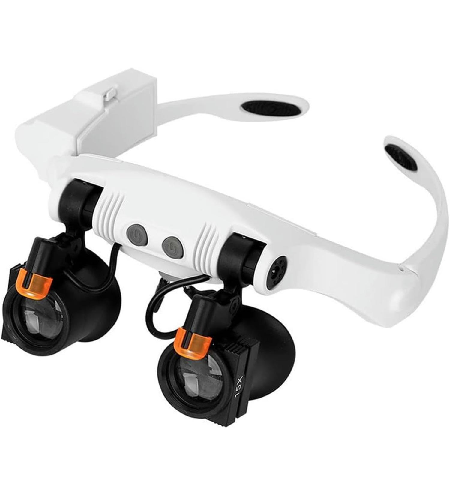 Portable 3/4/5/6/7/10X Adjusting LED Light Headband ES Eye Magnifier Tool Accessories Full of Stars - Buy Online on GoSupps.com