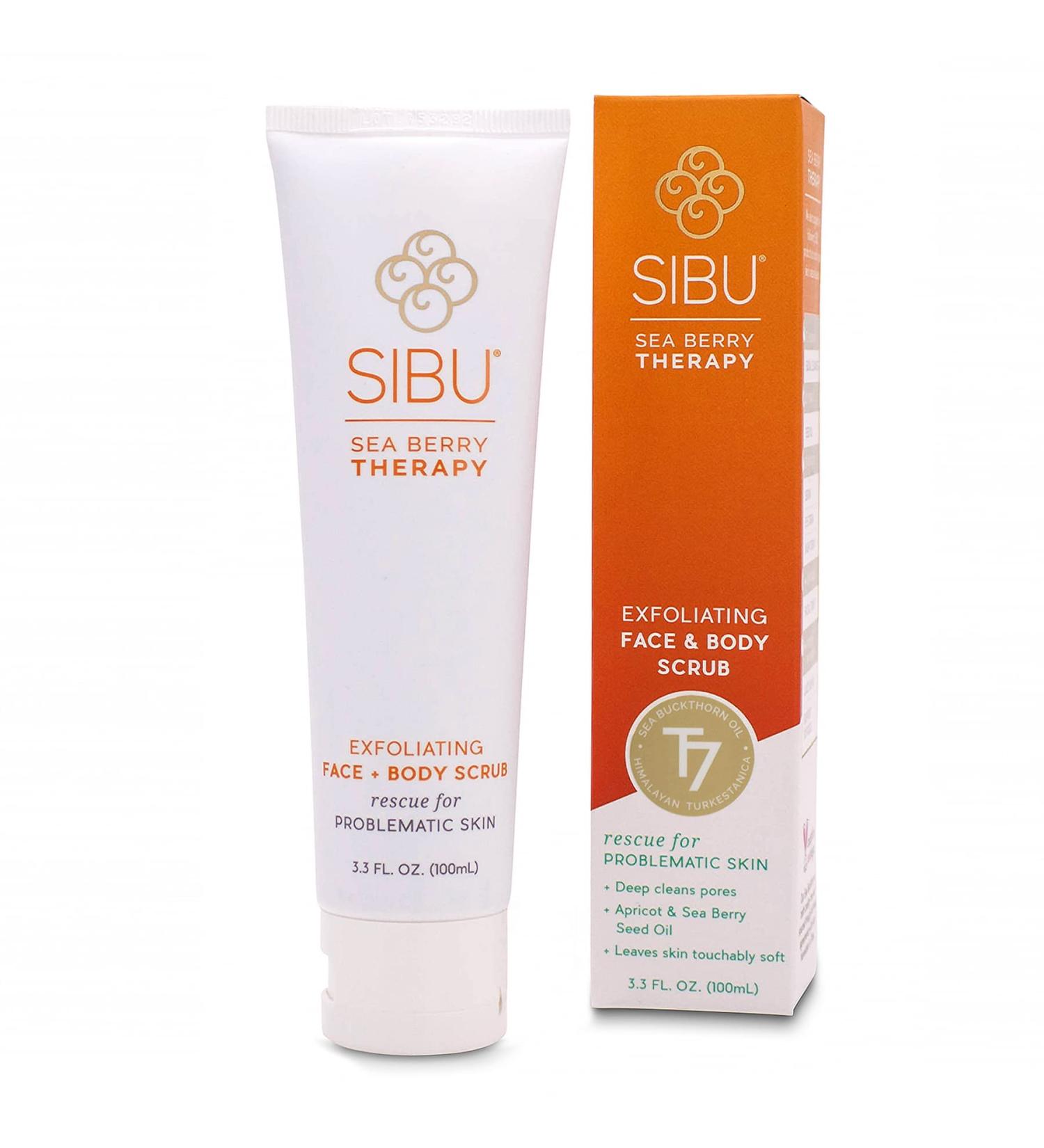 Sibu Sea Buckthorn Exfoliating Scrub - 3.3 oz | Natural Skin Care for Healthy Glow | International Shipping Available - Buy Online on GoSupps.com