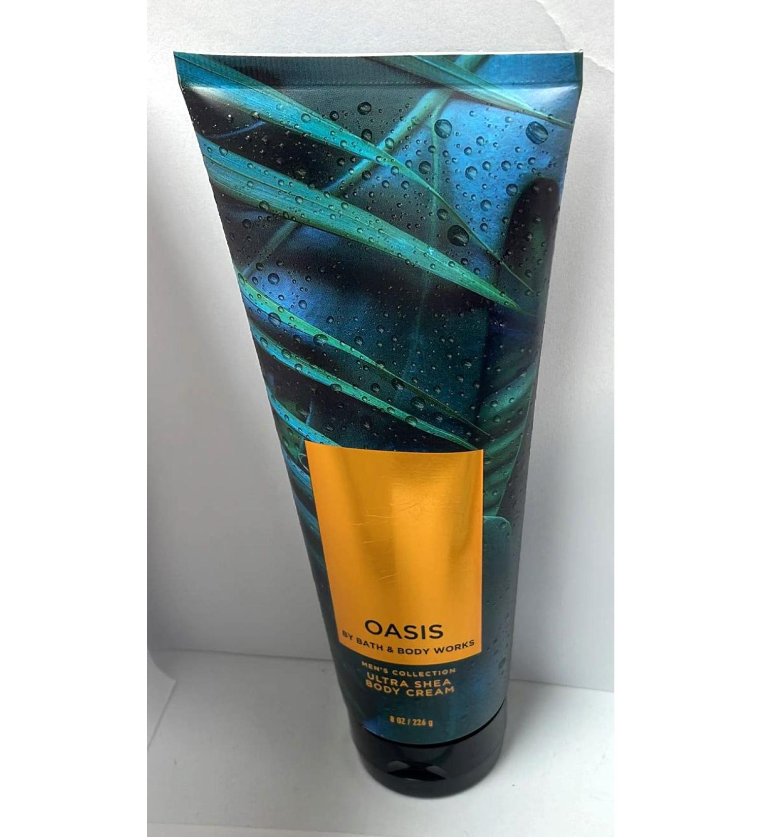 Bath & Body Works Men's Ultra Shea Body Cream 8 oz - Oasis Scent | Moisturizing Body Lotion for Men - Buy Online on GoSupps.com