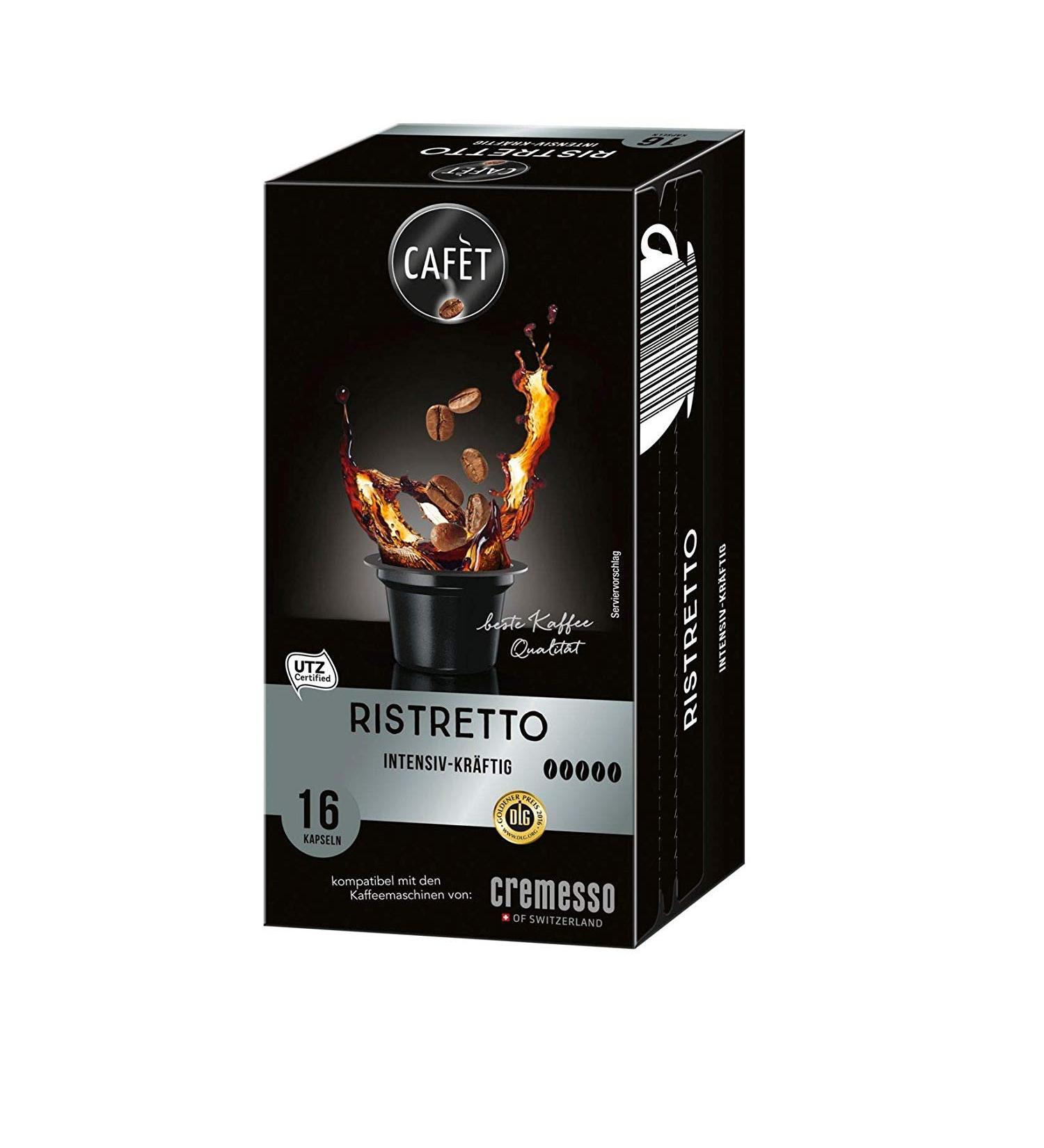 Cafet Cremesso, Ristretto 16 capsules