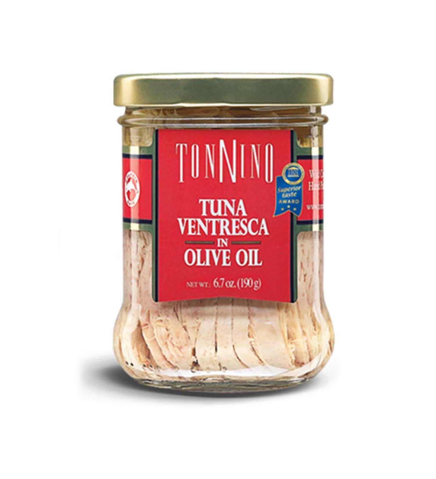 Tonnino Ventresca Tuna in Olive Oil - Pack of 6 Jars (6.7 oz Each) - Premium Quality Seafood - Buy Online on GoSupps.com