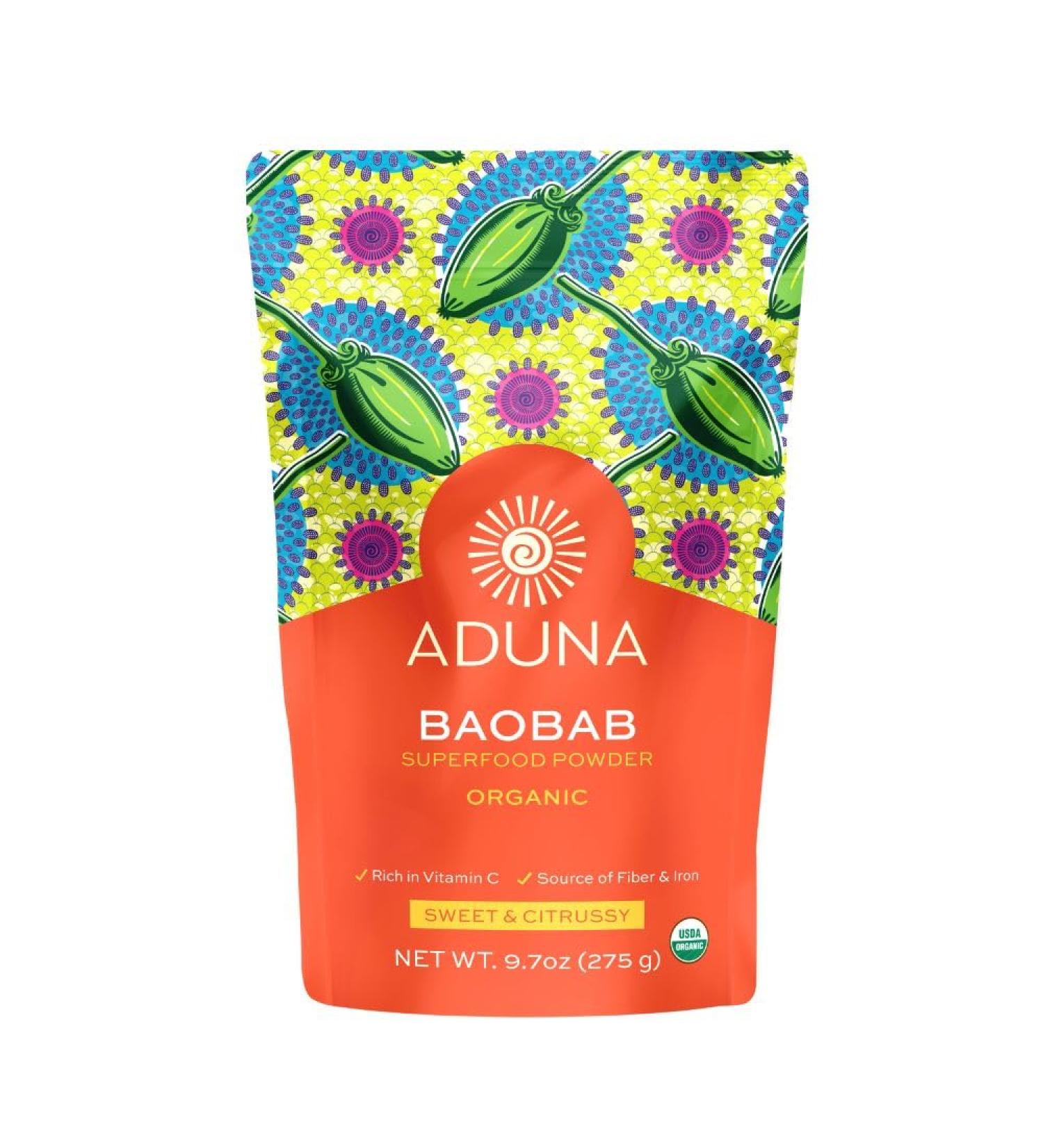 Aduna Organic Baobab Powder Resealable and Recyclable - 9.7 Oz - Buy Online on GoSupps.com