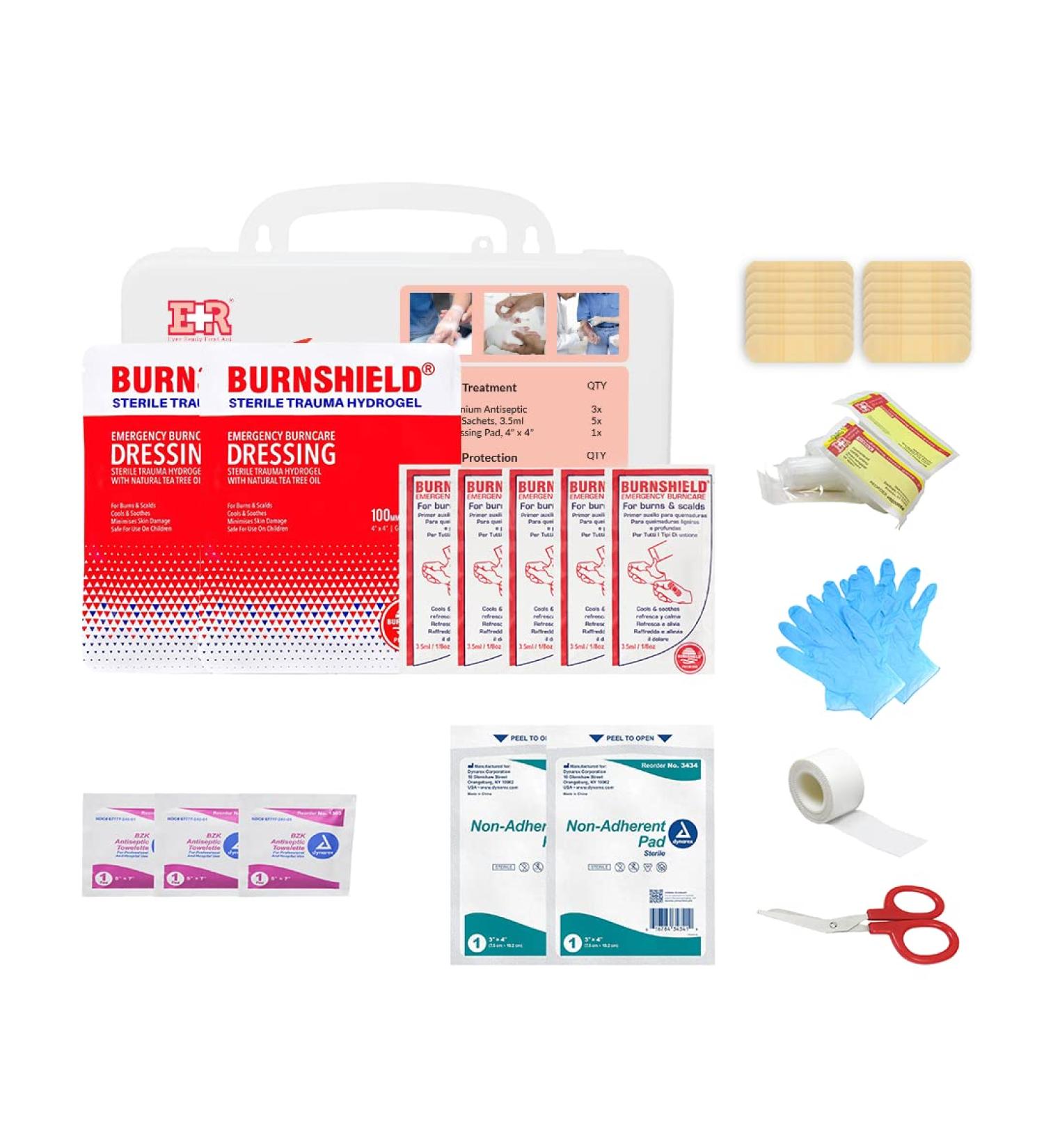Basic Burn Kit with Burn Gel & Dressing - First Aid for Burns and Scalds - Buy Online on GoSupps.com
