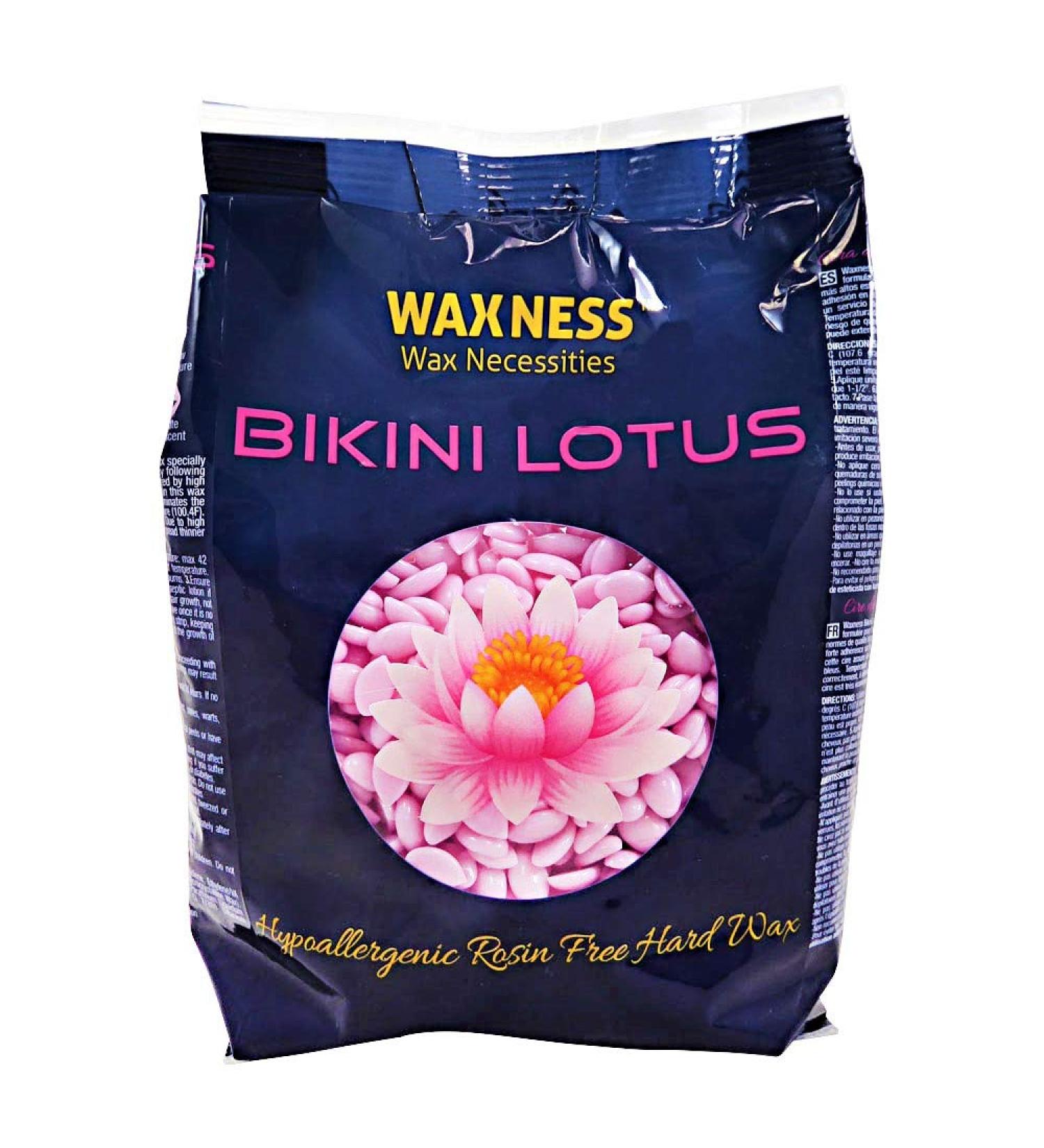 Waxness Premium Luxury Bikini Lotus Hard Wax Beads 0.8 lb / 400g - Smooth and Painless Hair Removal - Buy Online on GoSupps.com