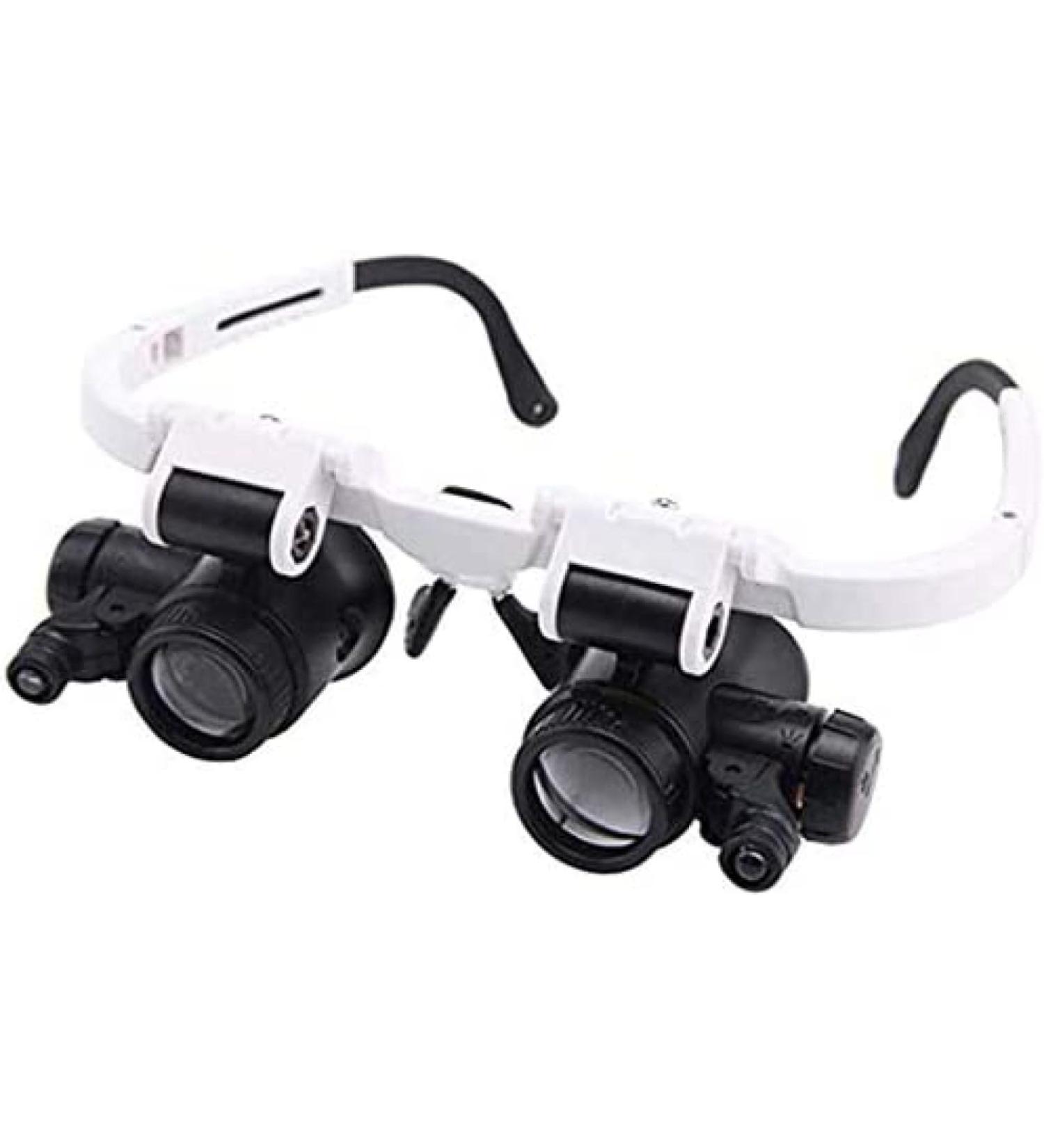 8X 15X 23X Head-Mounted Magnifying Glass with Led Light Head-Mounted Amplifier Handsfree Reading Magnifying Glasses Jeweler 's Loupe Glasses incomparable123 - Buy Online on GoSupps.com