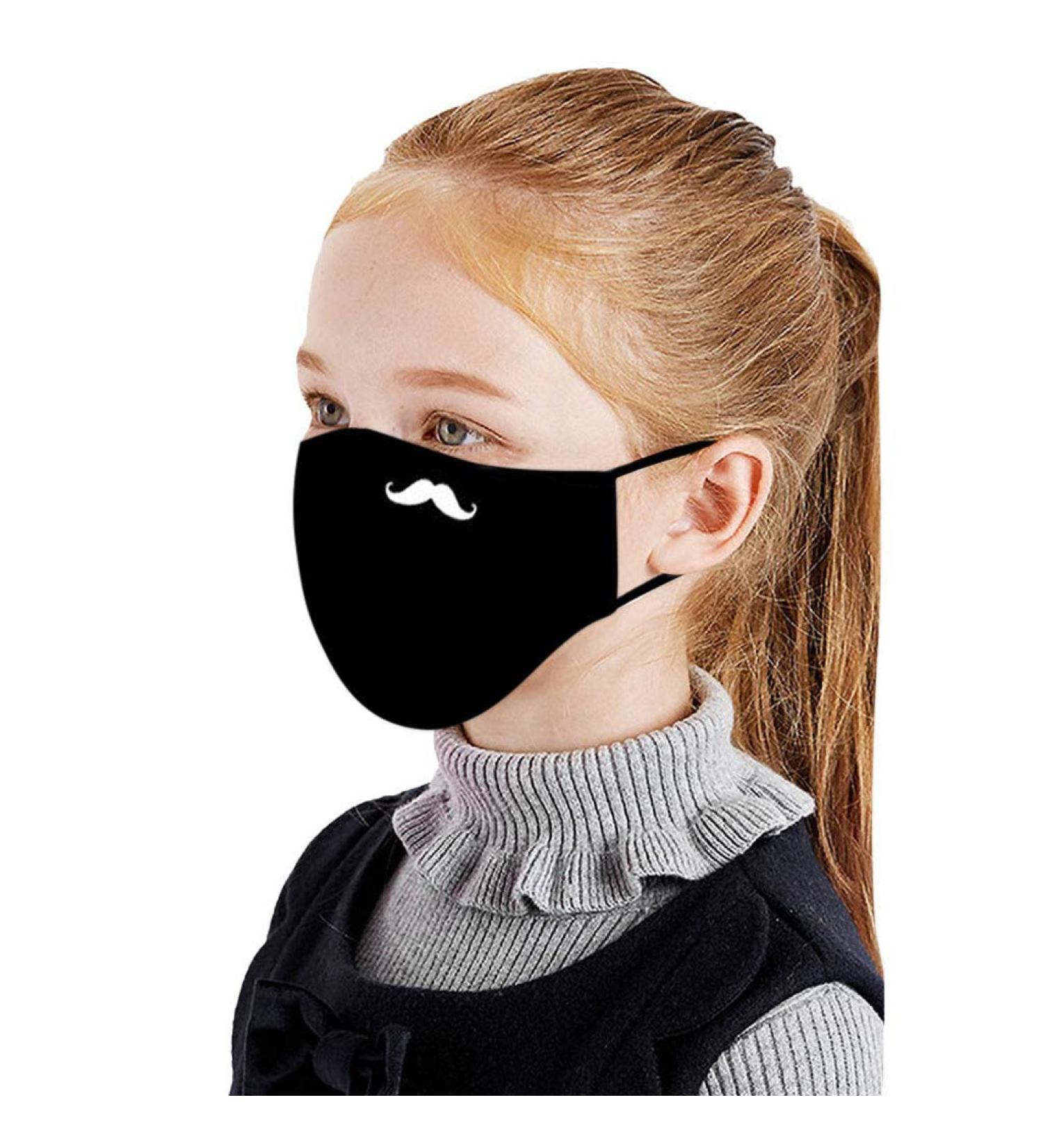 Pack of 10 Kids' Facial Protective Accessory Reusable Washable Children Half Face Mouth Cute Cartoon Cotton Face Covers Quick-drying Dustproof Keep Warm Caps Sports Scarf - Buy Online on GoSupps.com