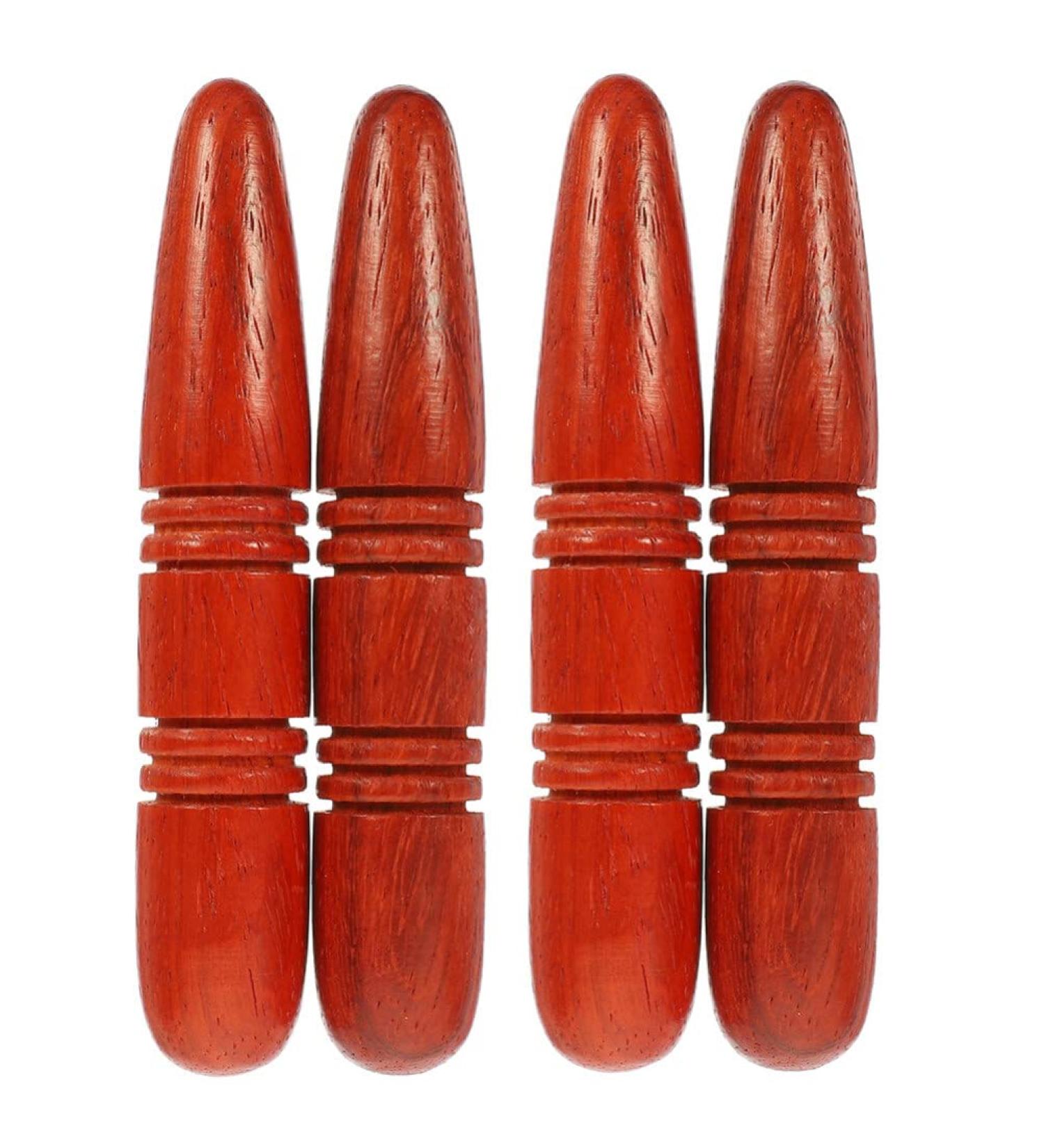 Healvian 4-Piece Trigger Point Massager Set | Wooden Massage Stick & Acupressure Pen for Pain Relief in Shoulders Back Legs & Feet - International Shipping Available - Buy Online on GoSupps.com