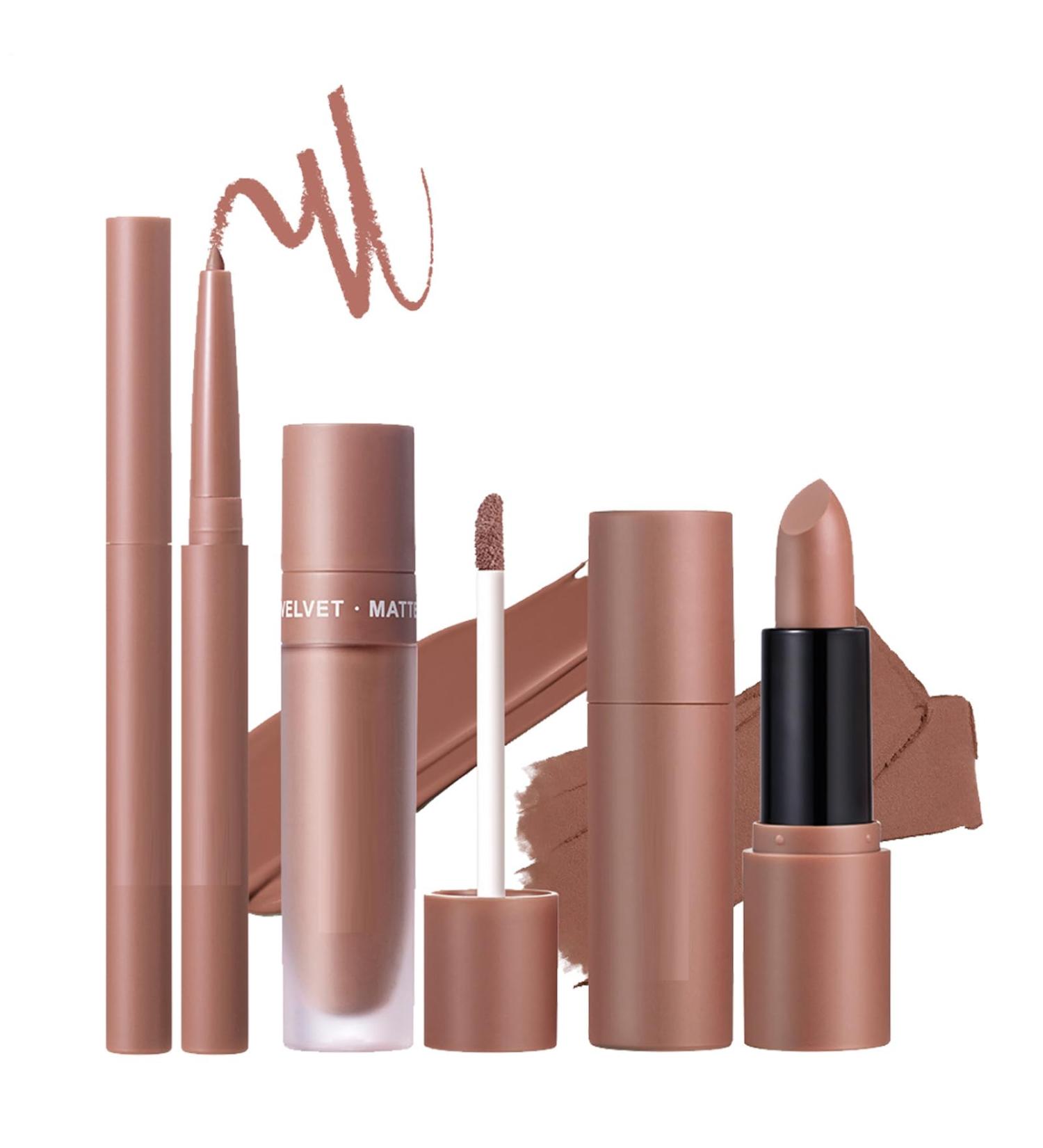  Generisch Collection of matte lipsticks velvety color formula waterproof liner pencils long-lasting smooth finish with rich pigmented coverage professional makeup choice for - Buy Online on GoSupps.com