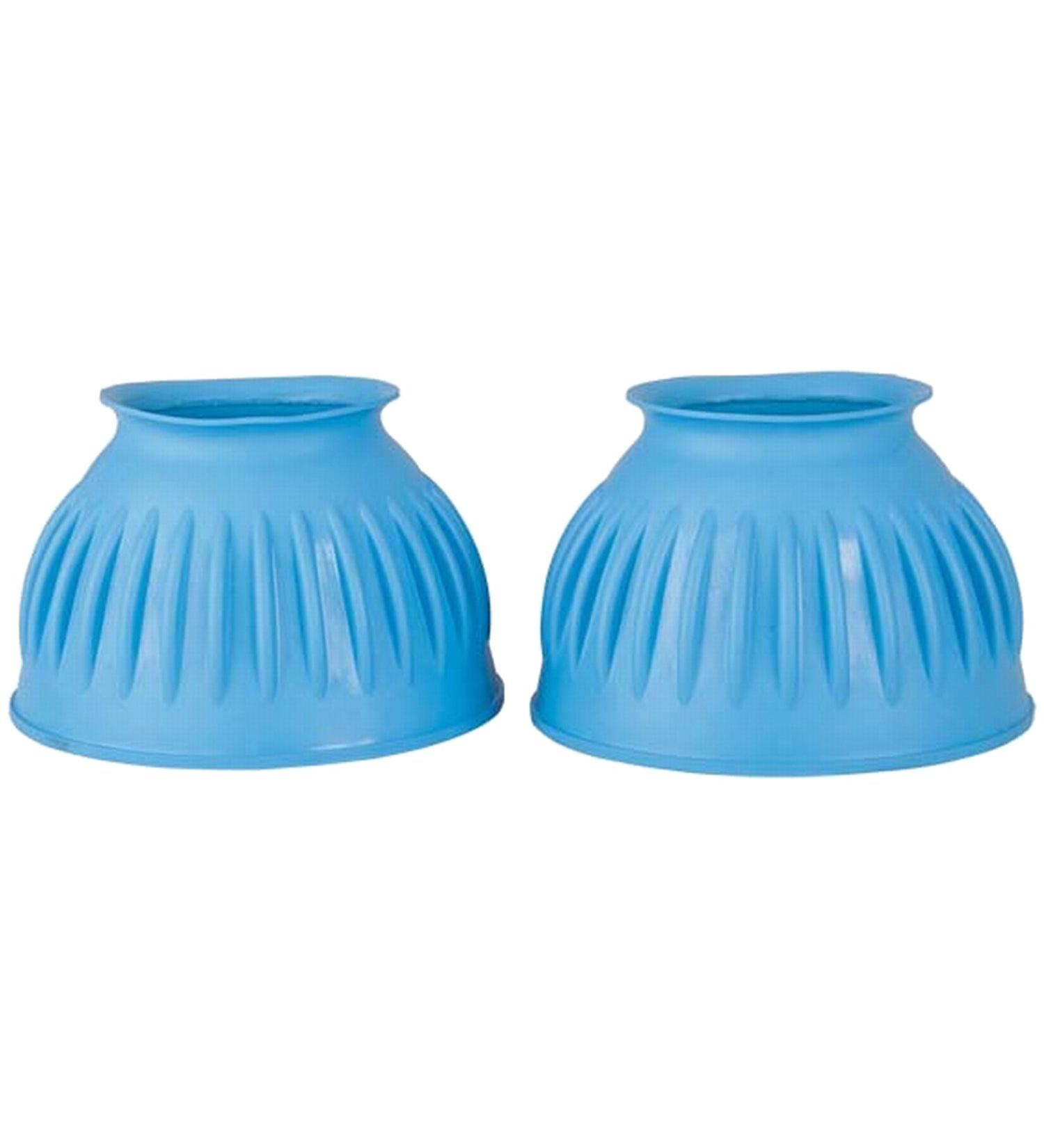 TdeT rubber hoof protectors closed sky blue XL