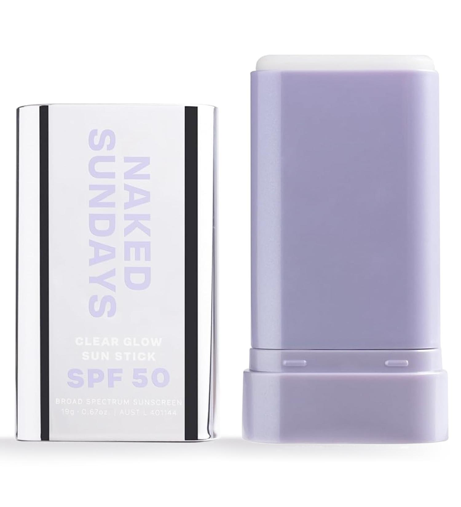 Naked Sundays SPF50 Clear Glow Sun Stick - Unscented Universal & Clear - 19G | Best International Shipping - Buy Online on GoSupps.com