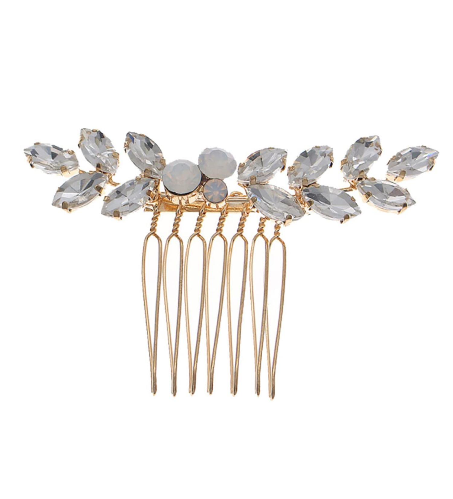 DOITOOL 1pc Rhinestone Disc Hair Comb Rhinestone Side Comb Crystal Ab Rhinestones Wedding Hair Accessories Rhinestone for Hair Wedding Hair Clip Hair Pin Wedding Dress Alloy Headgear Bride - Buy Online on GoSupps.com