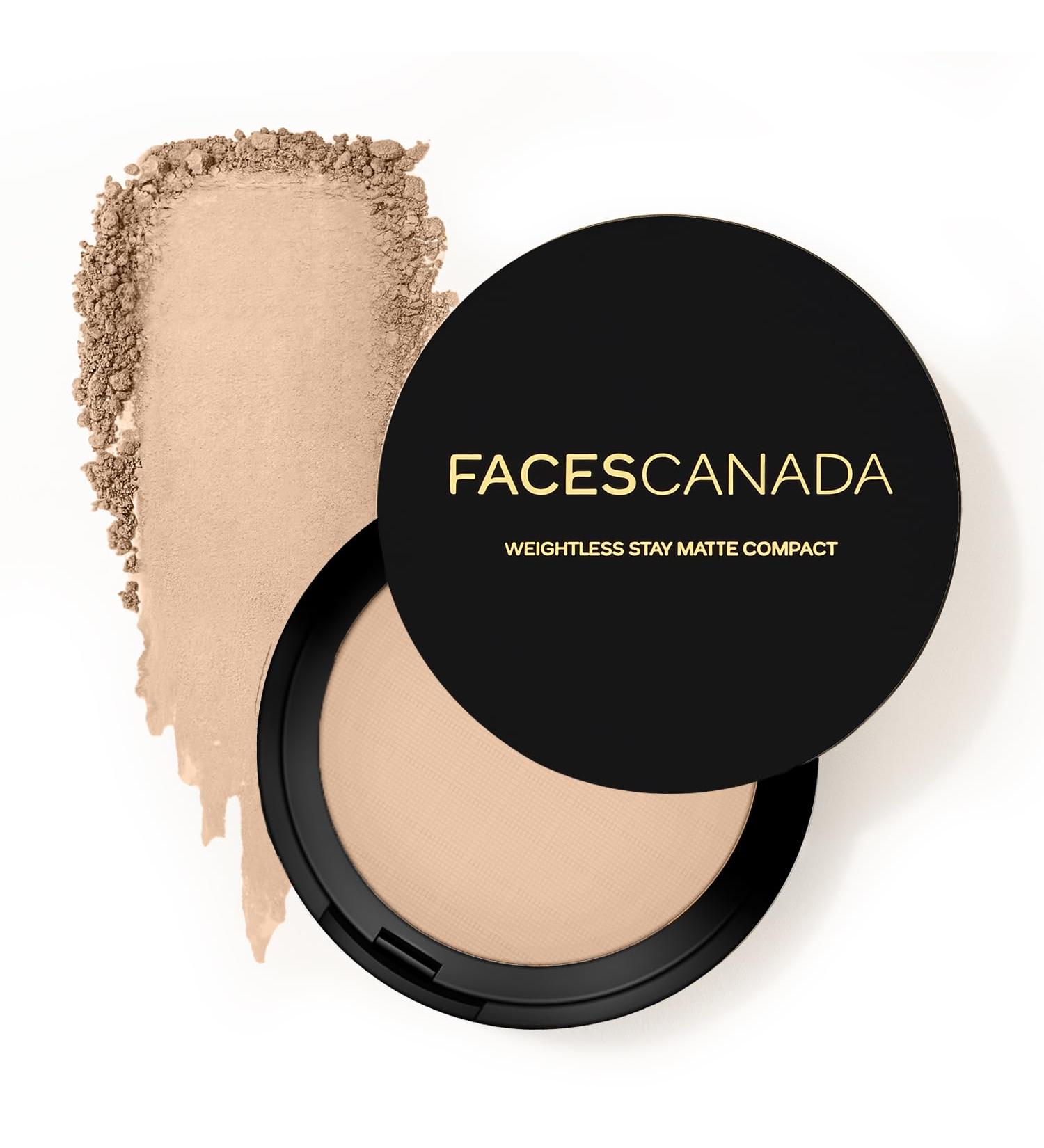 Weightless Matte Finish Compact Powder - Ivory | Lightweight Non-Oily Pressed Powder with Sun Protection & Vitamin E | Easy Blendable Formula - 0.32 Oz/9g - Buy Online on GoSupps.com