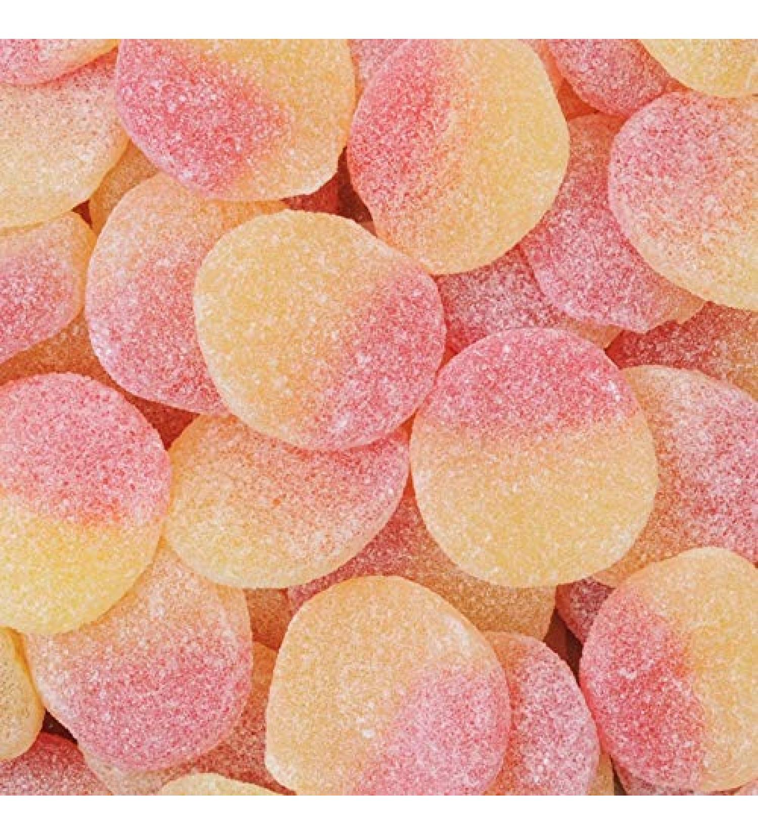 Fizzy Peaches 500g Share Bag by The Gourmet Sweet Company