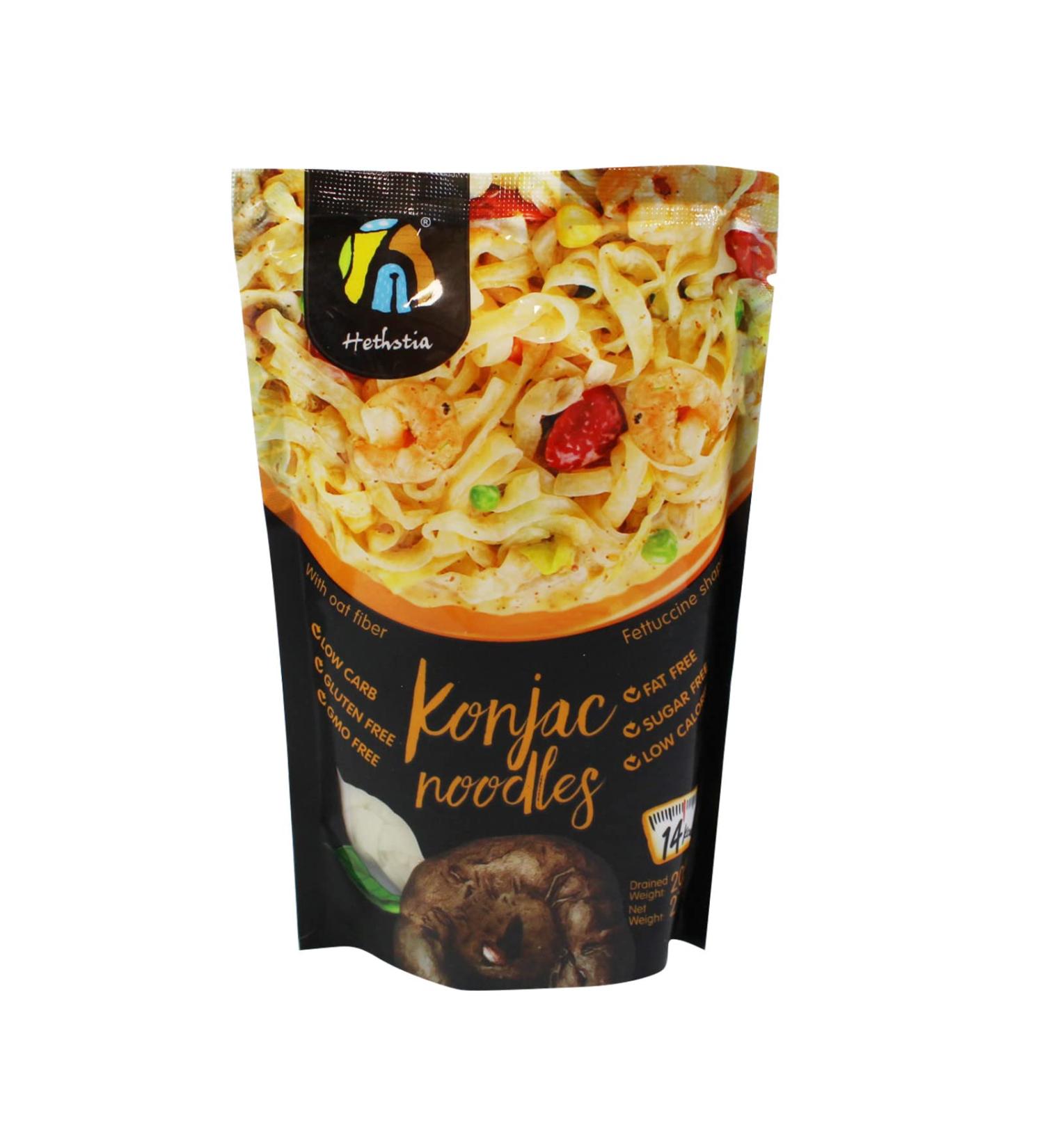 Hethstia Konjac Oat Fiber Keto Fettuccine Shirataki Noodle 9-Pack - Gluten Free, Low Calorie, Low Carb Pasta - Vegan, Sugar Free, Paleo-Friendly Option - Buy Online on GoSupps.com