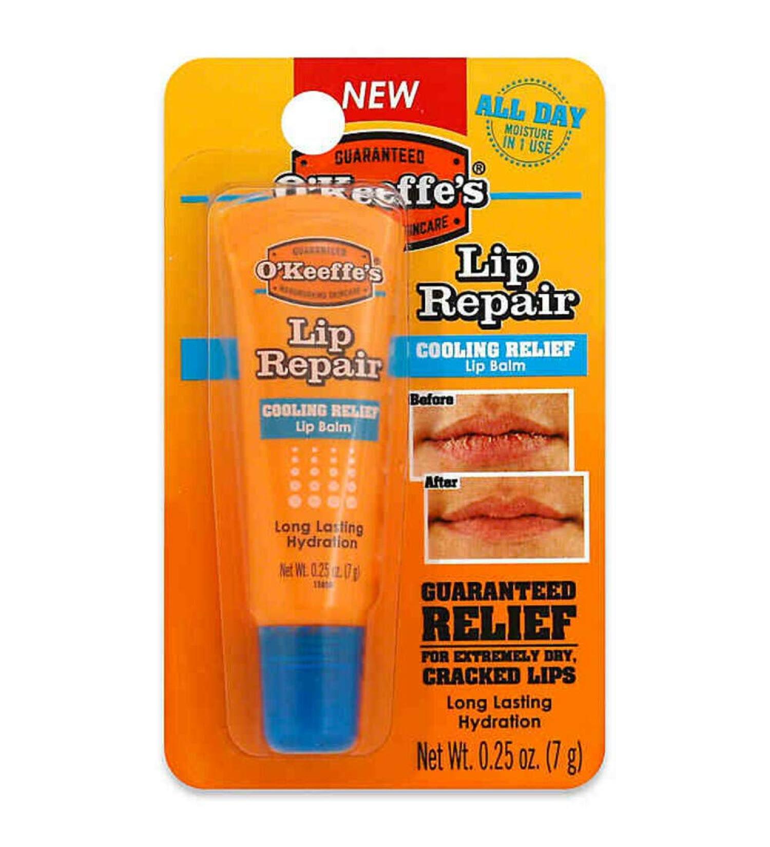O'Keeffe's Lip Repair - Cooling | Intense Hydration & Soothing Relief for Soft Lips - International Shipping Available - Buy Online on GoSupps.com