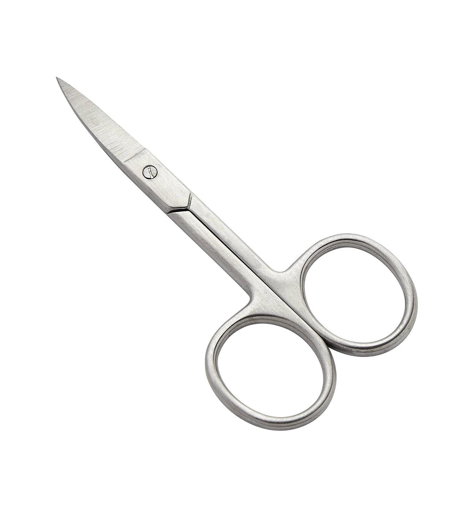 ComDent Cuticle Nail Scissors for Manicure Pedicure for Personal and Professonal Grooming (Curved)