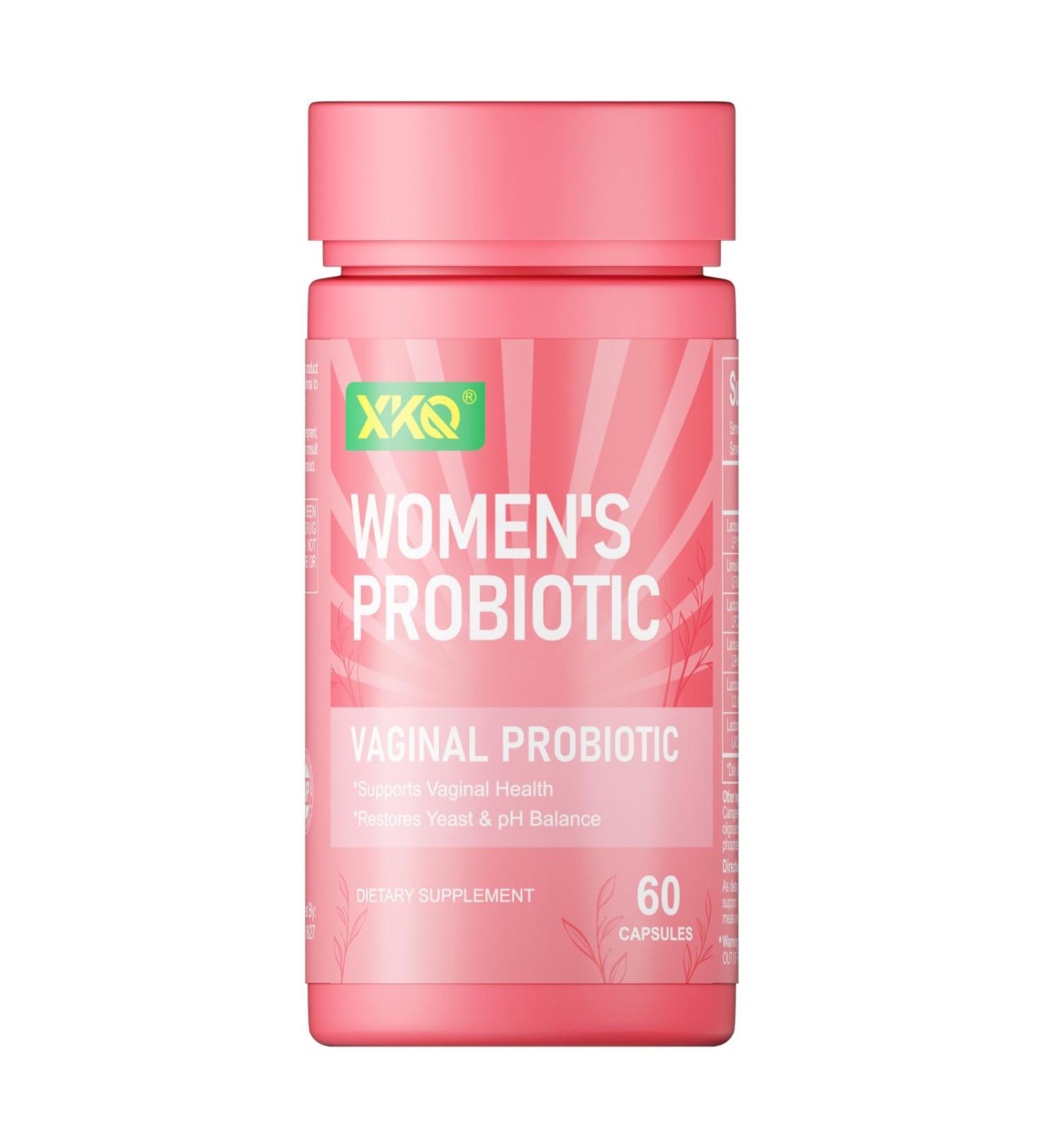XKQ Probiotic Capsules with Prebiotics & Lactobacillus pH Balance & Flora Support Formula 60 Count - Buy Online on GoSupps.com