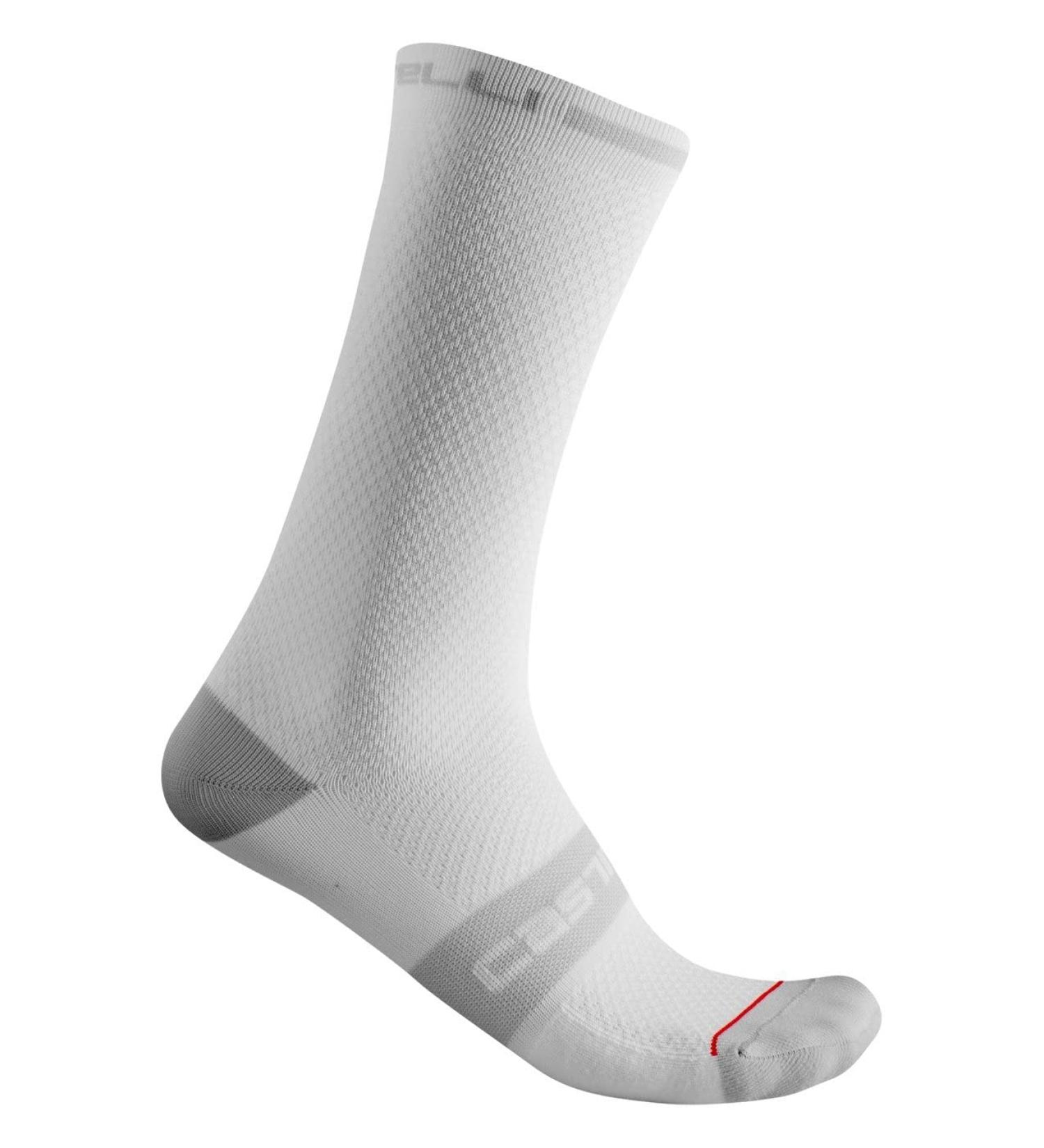 CASTELLI Men's Superleggera T 18 Sock Socks XXL WHITE BLACK