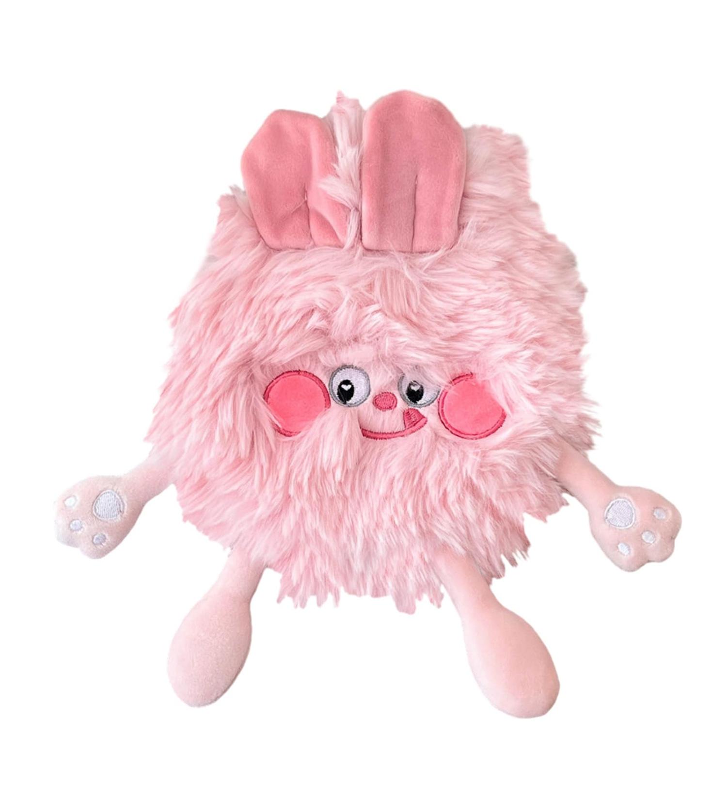 Heat Bottle for Neck & Feet - Plush Warm Stitch | Rubber Hot/Cold Compress for Cramps & Pain Relief - Pink - Buy Online on GoSupps.com