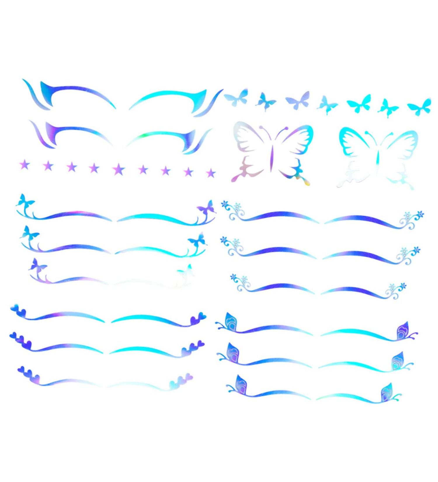  Mikinona Mikinona 6 Sheets Eye Makeup Stickers Temporary Decals for Eyeliner and Eyeshadow Easy to Apply and Remove Perfect for Parties and - Buy Online on GoSupps.com