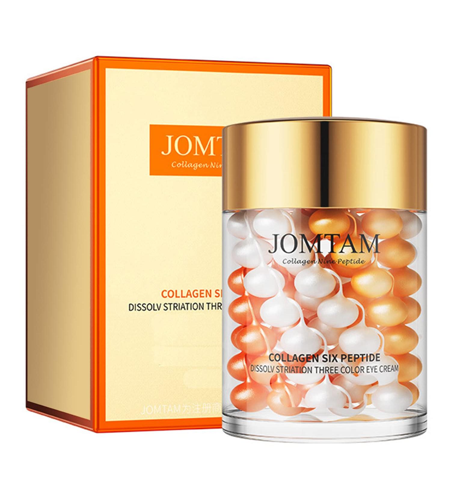 Collagen Six Peptide Eye Cream - Hydrating Formula for Eye Bags & Skin | 60g | Anti-Aging Solution - Buy Online on GoSupps.com