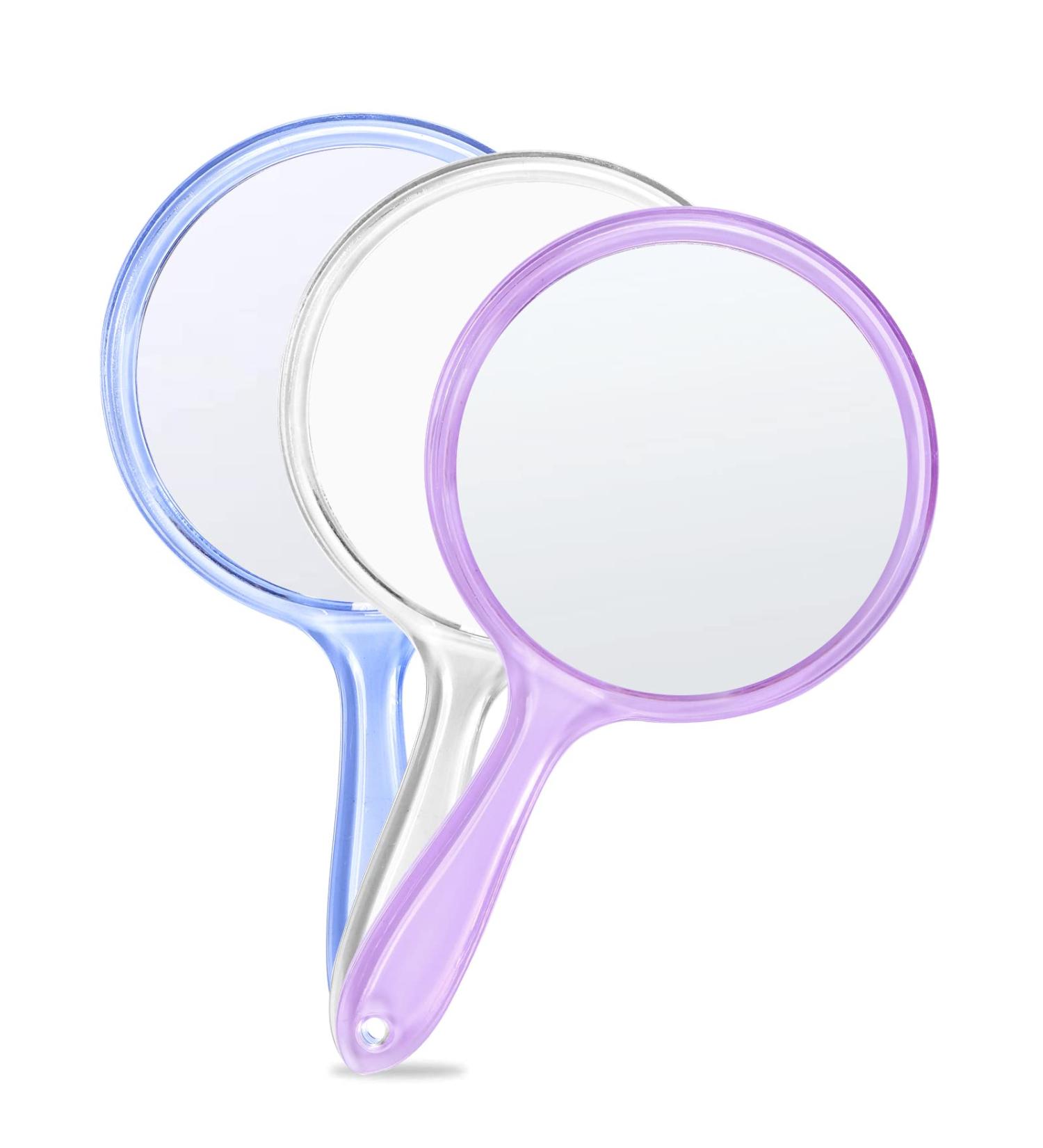 QLXIHYW Hand Mirror 1X/3X Magnifying Mirror for Makeup | Double-Sided Handheld Mirror for Women and Girls | Ideal Travel and Daily Use (3 Pack) - Buy Online on GoSupps.com