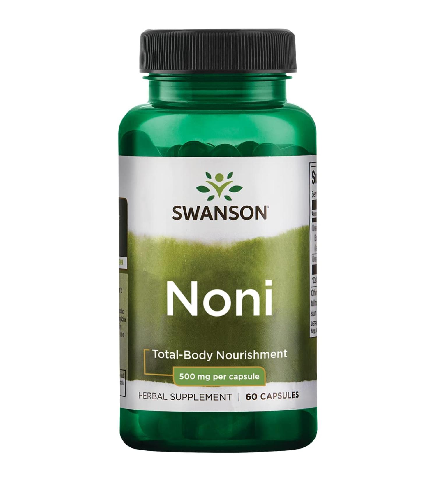 Swanson Noni 500mg Capsules - 60 Count - Buy Online on GoSupps.com