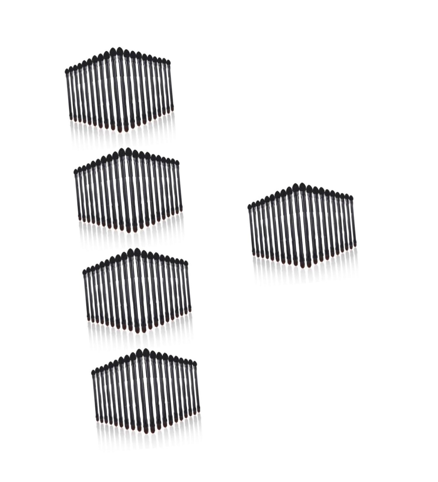 Baluue 100 Pcs Double Eye Shadow Makeup Blending Sponge Makeup Brush Eyeshadow Smudge Brush Black Plastic - Buy Online on GoSupps.com