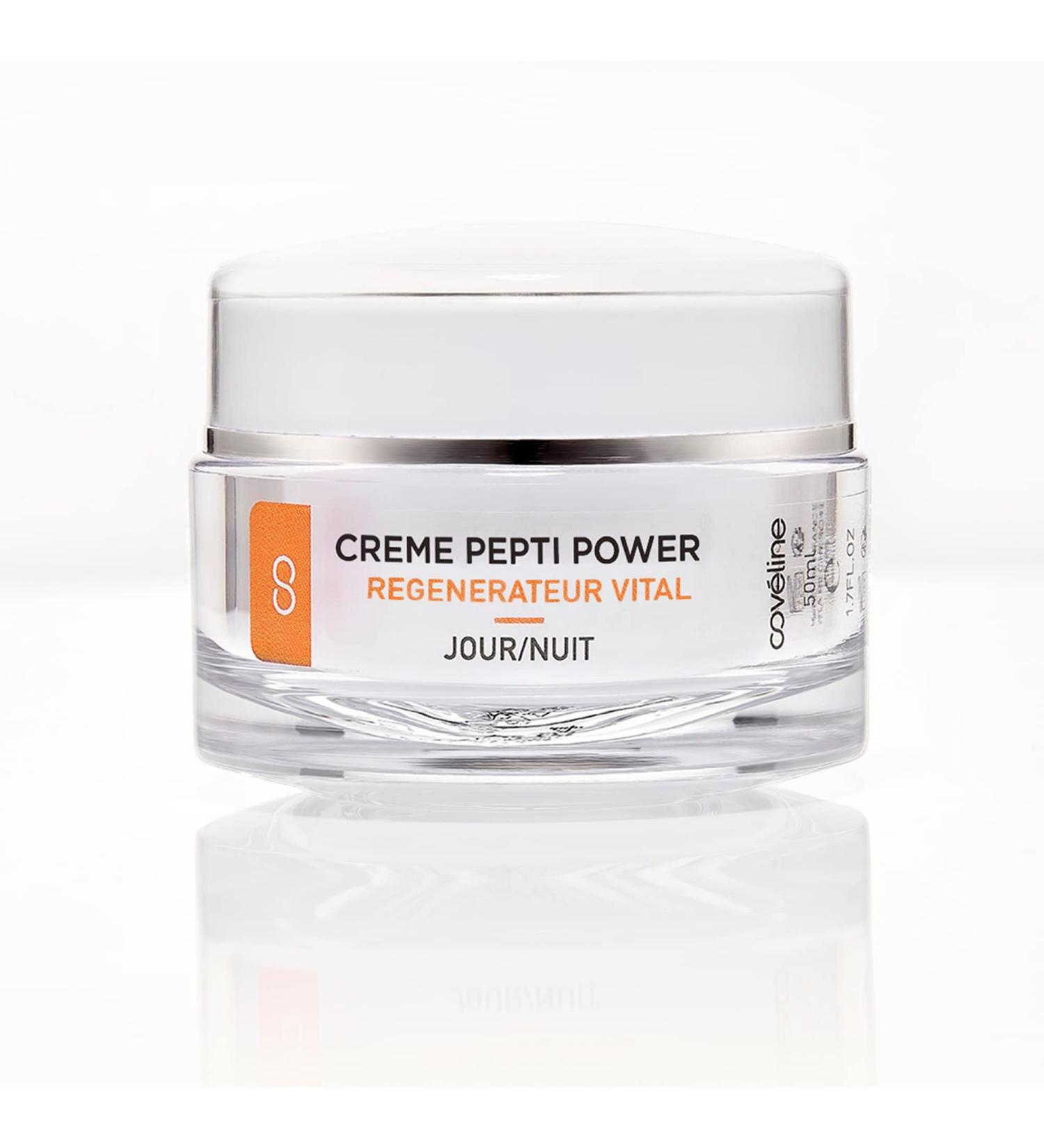 Cov line Paris Pepti Power Anti-Aging Cream - Hyaluronic Acid Facial Care for Mature Skin - Day/Night Regeneration - 50 ml Made in France - Buy Online on GoSupps.com