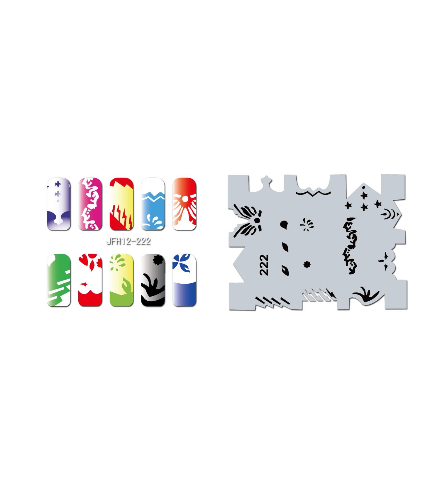 Fingernail stencil (airbrush nail art) Fengda JFH12-222