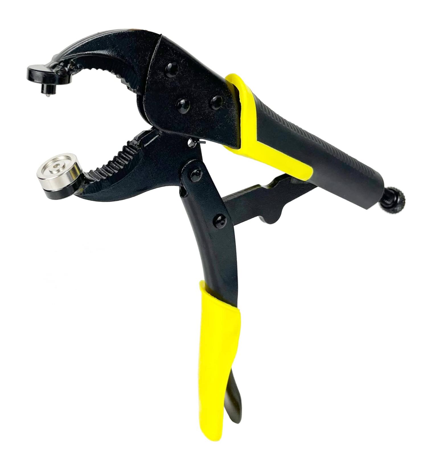15mm Heavy-Duty Snap Fastener Tool for Boat Covers - Metal Snap Installation & Repair Kit - Yellow - Buy Online on GoSupps.com