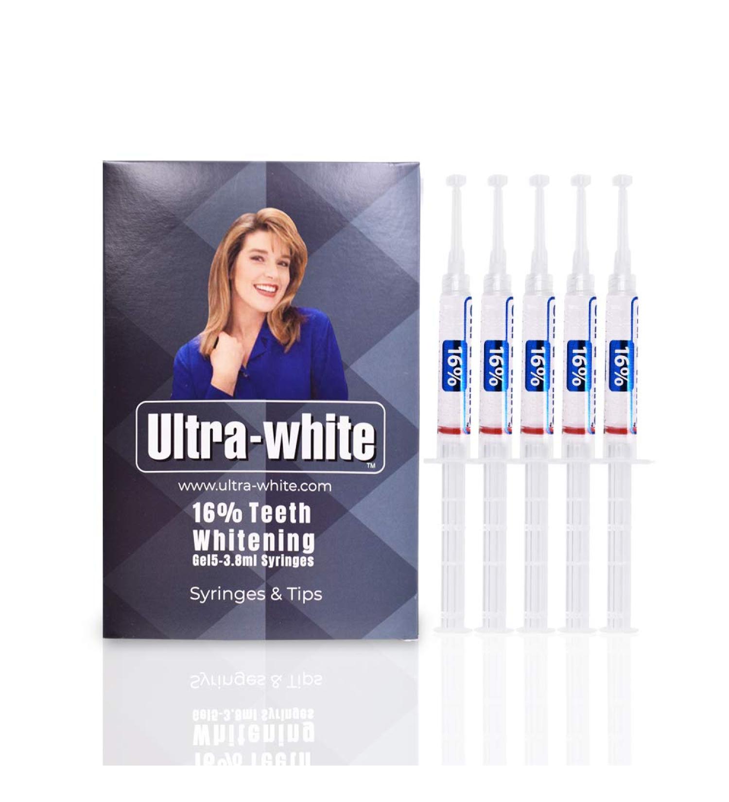 Ultra White 16% Teeth Whitening Gel - Large 5 Tube Pack - Buy Online on GoSupps.com