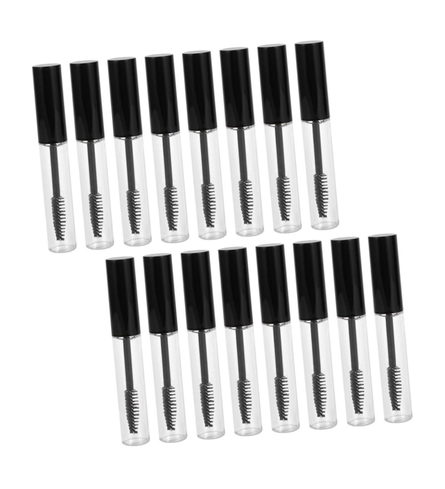 Healvian 32 Pcs Mascara Tube Transparent Balm Tube Empty Mascara Bottle and Brush Eyelash Brush Tube Plastic 1 g (Pack of 1) Blackx2pcs - Buy Online on GoSupps.com