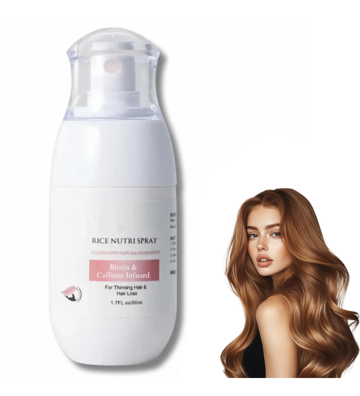 Spray anti-chute l'eau de riz un spray non gras absorption rapide qui stimule les follicules pileux. Convient aux cuirs chevelus clairsem s et convient aux hommes comme aux femmes 1Pcs - Buy Online on GoSupps.com