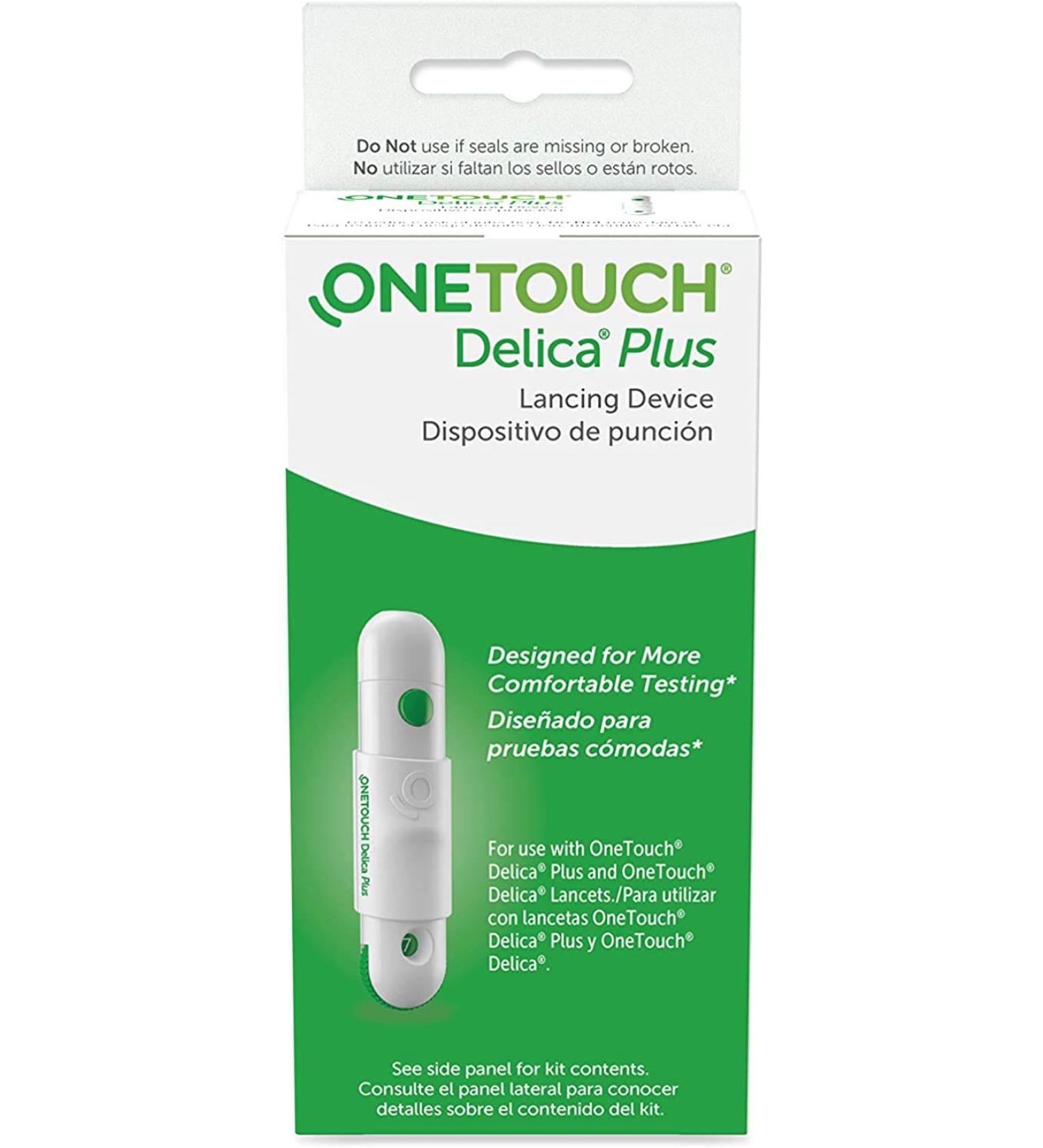 One Touch Delica Plus Lancing Device with 25 Pcs Lancets