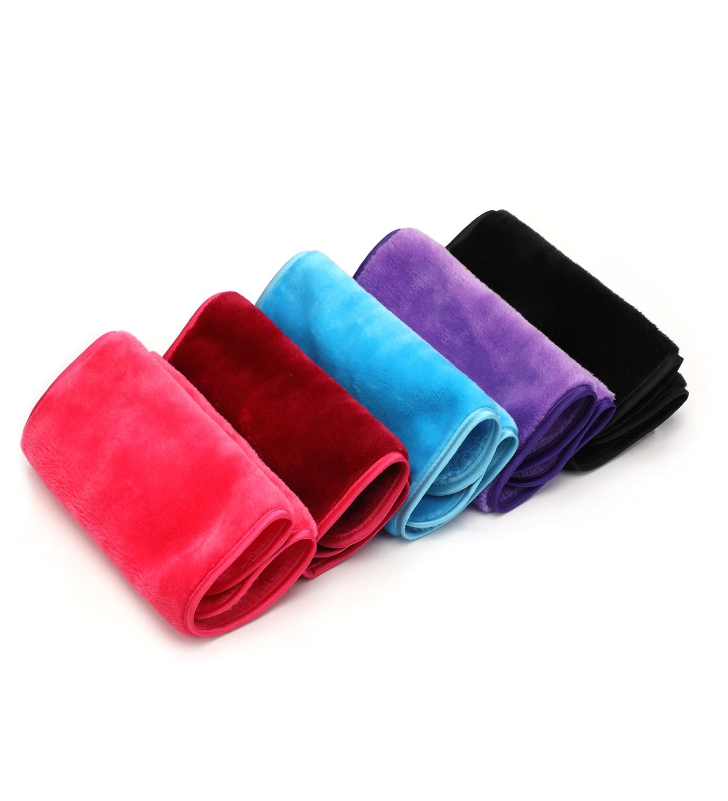 Demplation Microfiber Makeup Towels (5pcs) - Hypoallergenic & Reusable Makeup Remover Cloths - Clean with Water - Ideal Facial Cleaning Solution - Buy Online on GoSupps.com