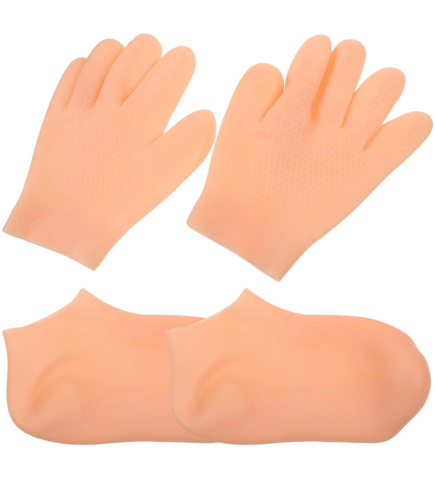 Beaupretty Moisturizing Gloves and Socks Moisturizing Hand Gloves Moisturizing spa Socks for Repairing and Softening Dry Cracked Feet - Buy Online on GoSupps.com