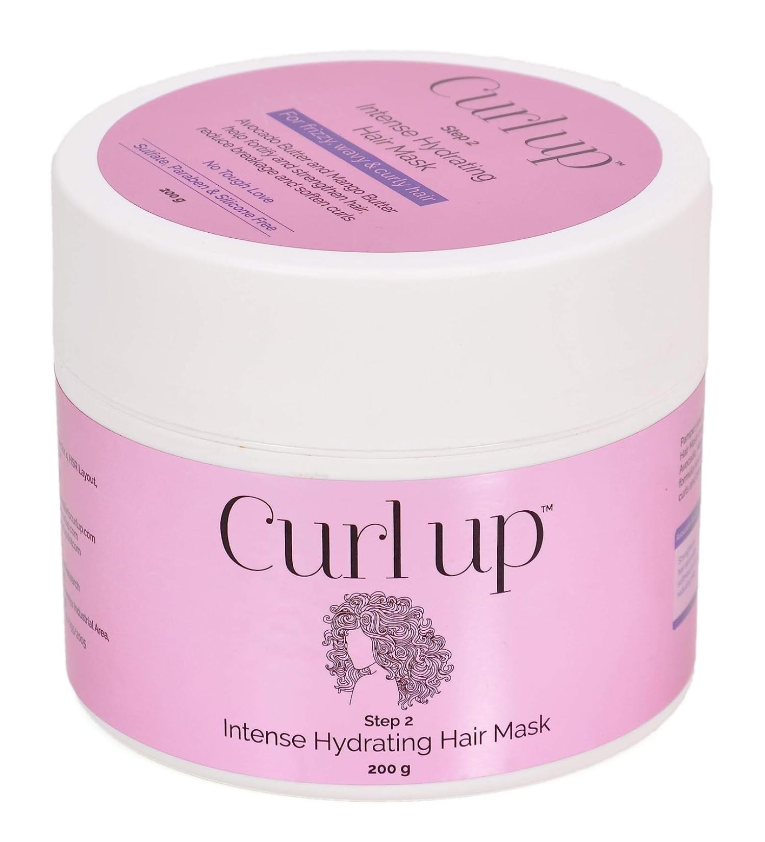Intense Hydrating Hair Mask for Curly Hair Sulphate Paraben & Silicone Free | 200g - Deep Conditioner for Healthy Curls - Buy Online on GoSupps.com