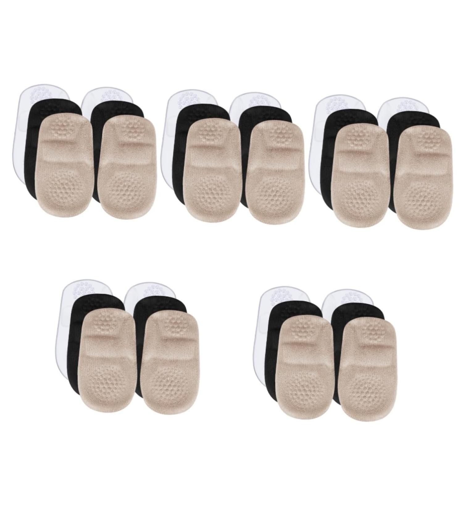 FRCOLOR Heel Pad Inserts - 15 Pairs Cushions for Loose Shoes Gel Ball of Foot & Heel Cushions for Men & Women - Perfect for Chunky Heels - Buy Online on GoSupps.com