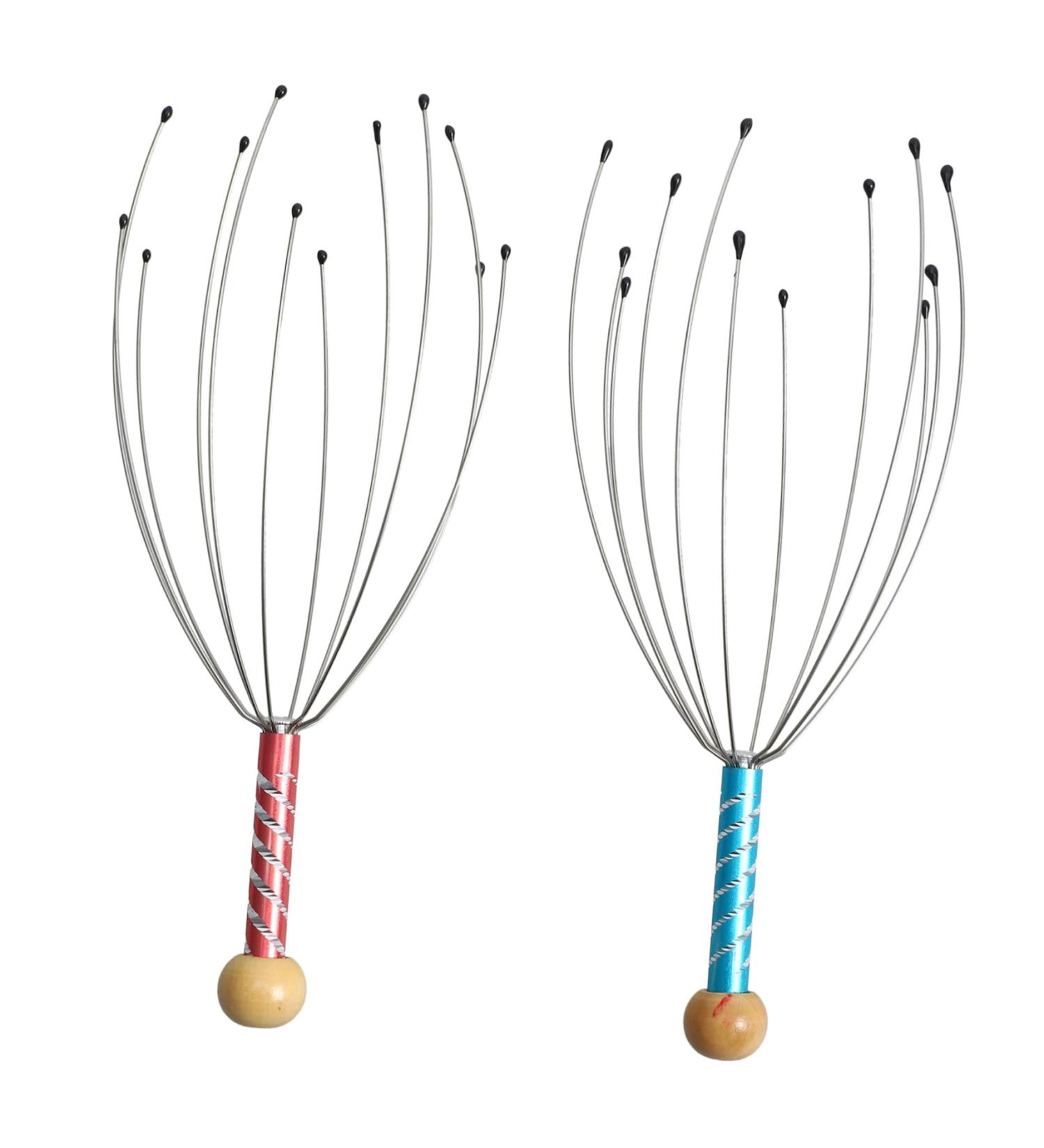 Buy Healvian 6 STK Stainless Steel Hand Massage Devices - Therapeutic Head & Scalp Massager for Total Relaxation | International Shipping Available - Buy Online on GoSupps.com