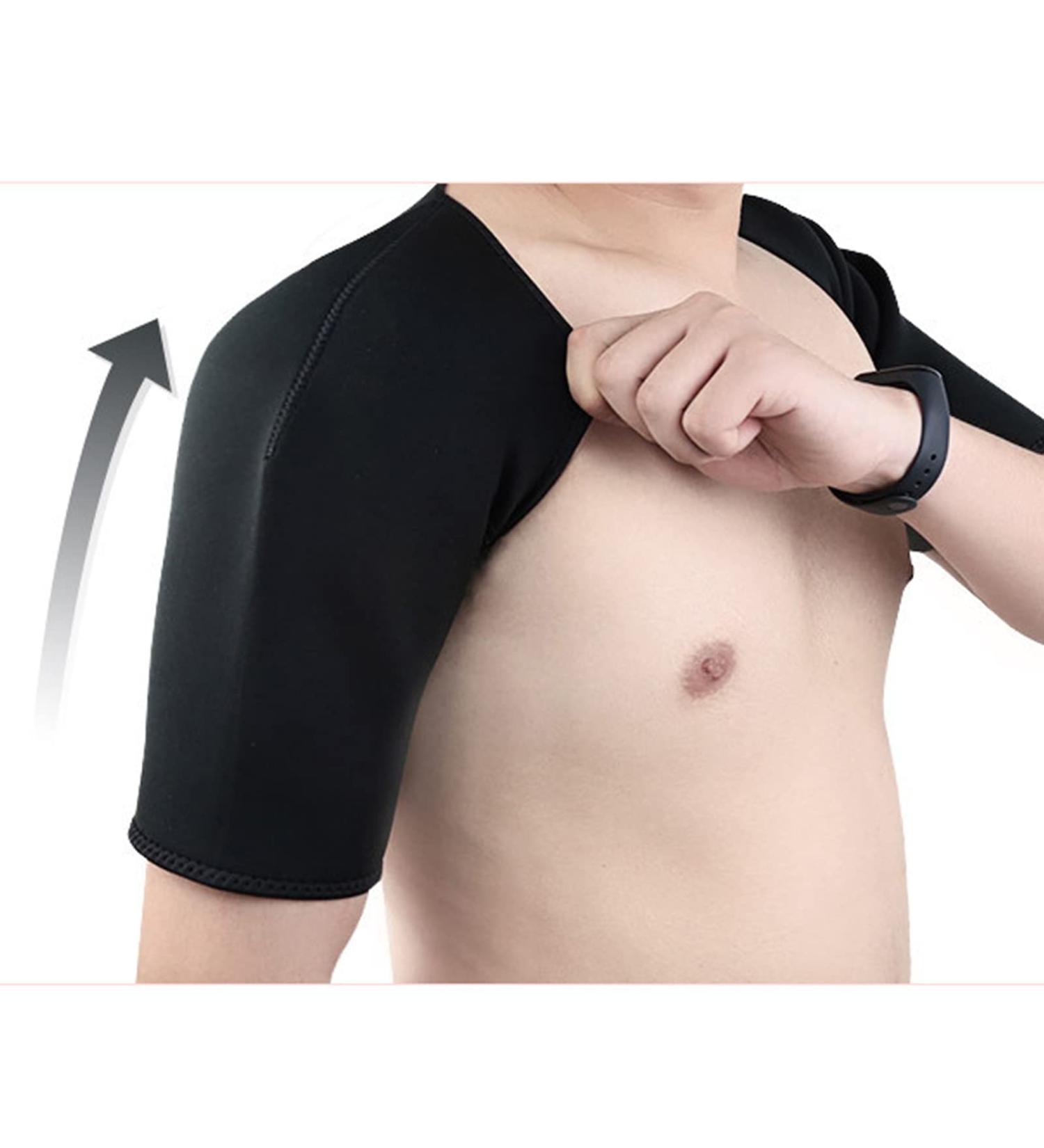 Double Shoulder Brace - Breathable Compression Pad for Posture & Body Care | Elastic Sports Shoulder Protector (M 40-45cm) - International Shipping Available - Buy Online on GoSupps.com
