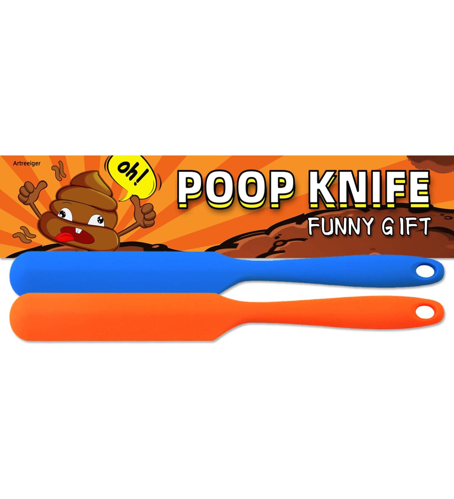 Artreeiger 2 Pack Silicone Poop Knife Set - Funny Gag Gifts for White Elephant & Prank Parties - Buy Online on GoSupps.com