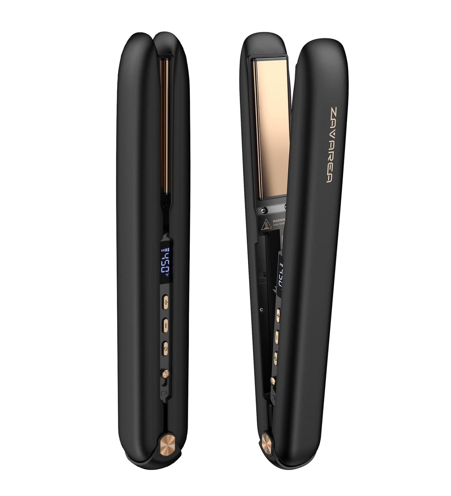 Buy Cordless Hair Straightener & Curler - 2-in-1 Portable USB Rechargeable Iron with 12800mAh Battery for Travel - Buy Online on GoSupps.com
