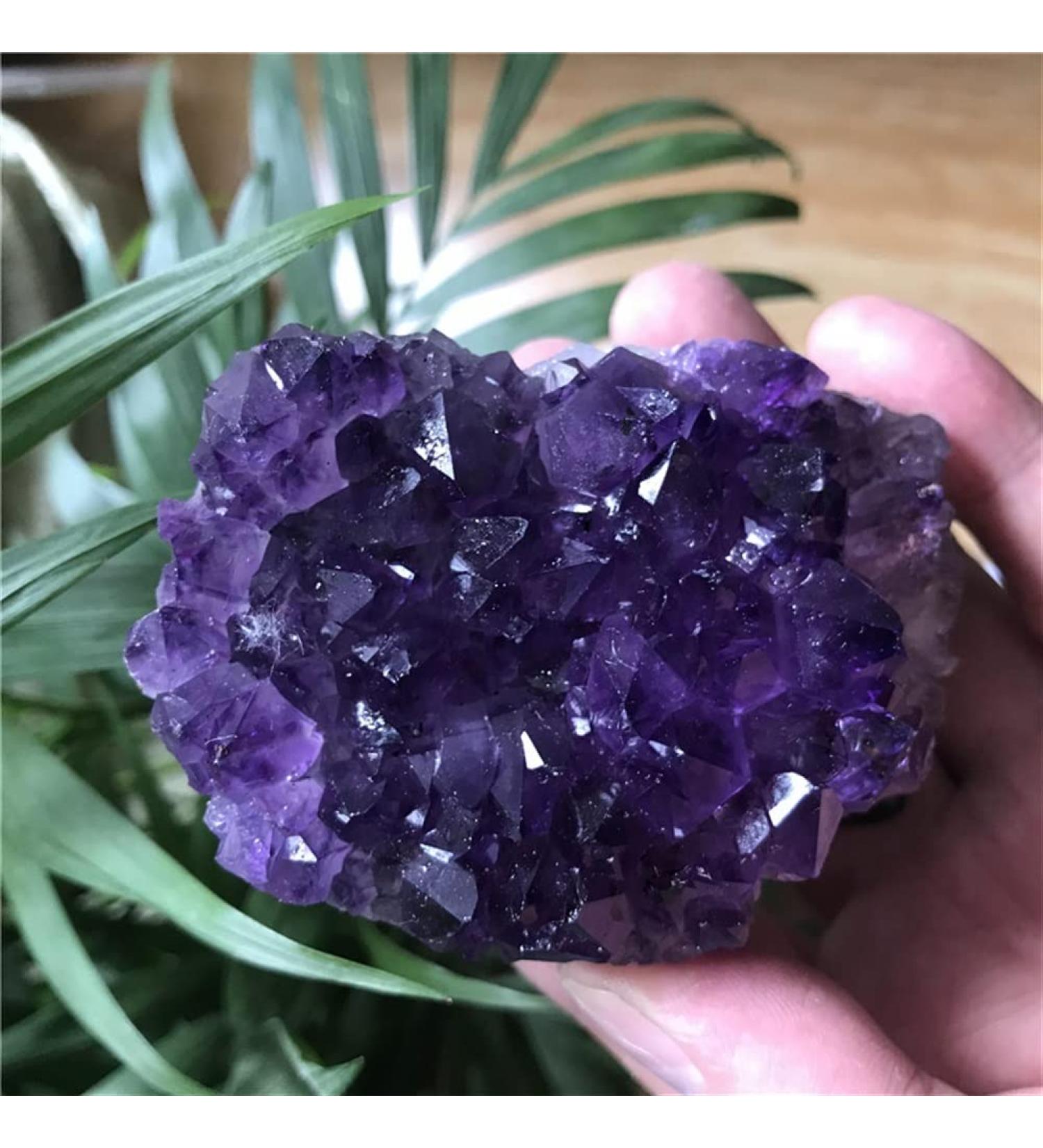 Home Decoration Natural Dream Amethyst Quartz Crystal Cluster Specimen Stones Crystal Cluster (Size : 100-130g) - Buy Online on GoSupps.com