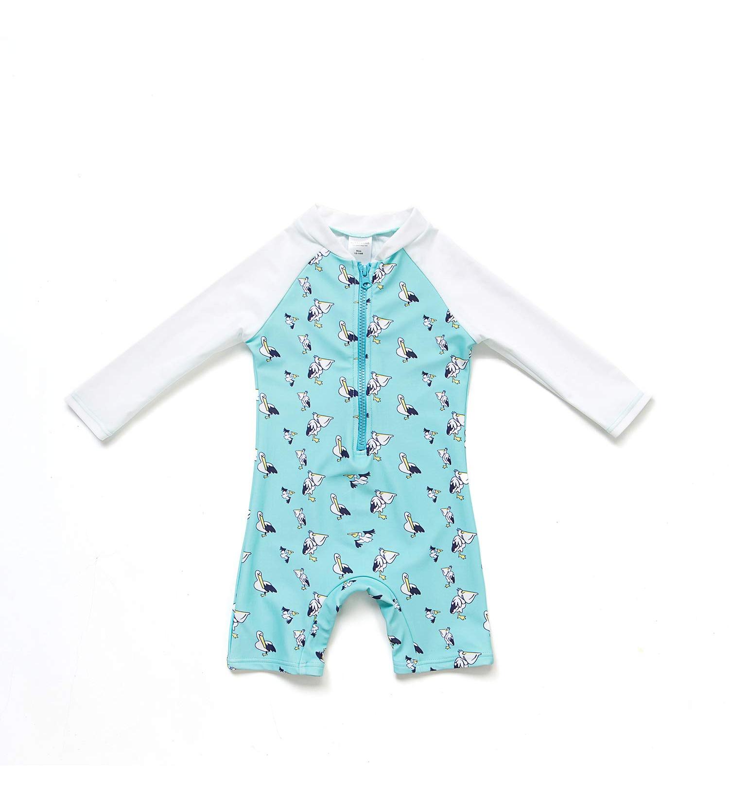 Bonverano Baby Boys Swimsuit - Pelican, 3-6 Months | UPF 50+ Sun Protection - Buy Online on GoSupps.com