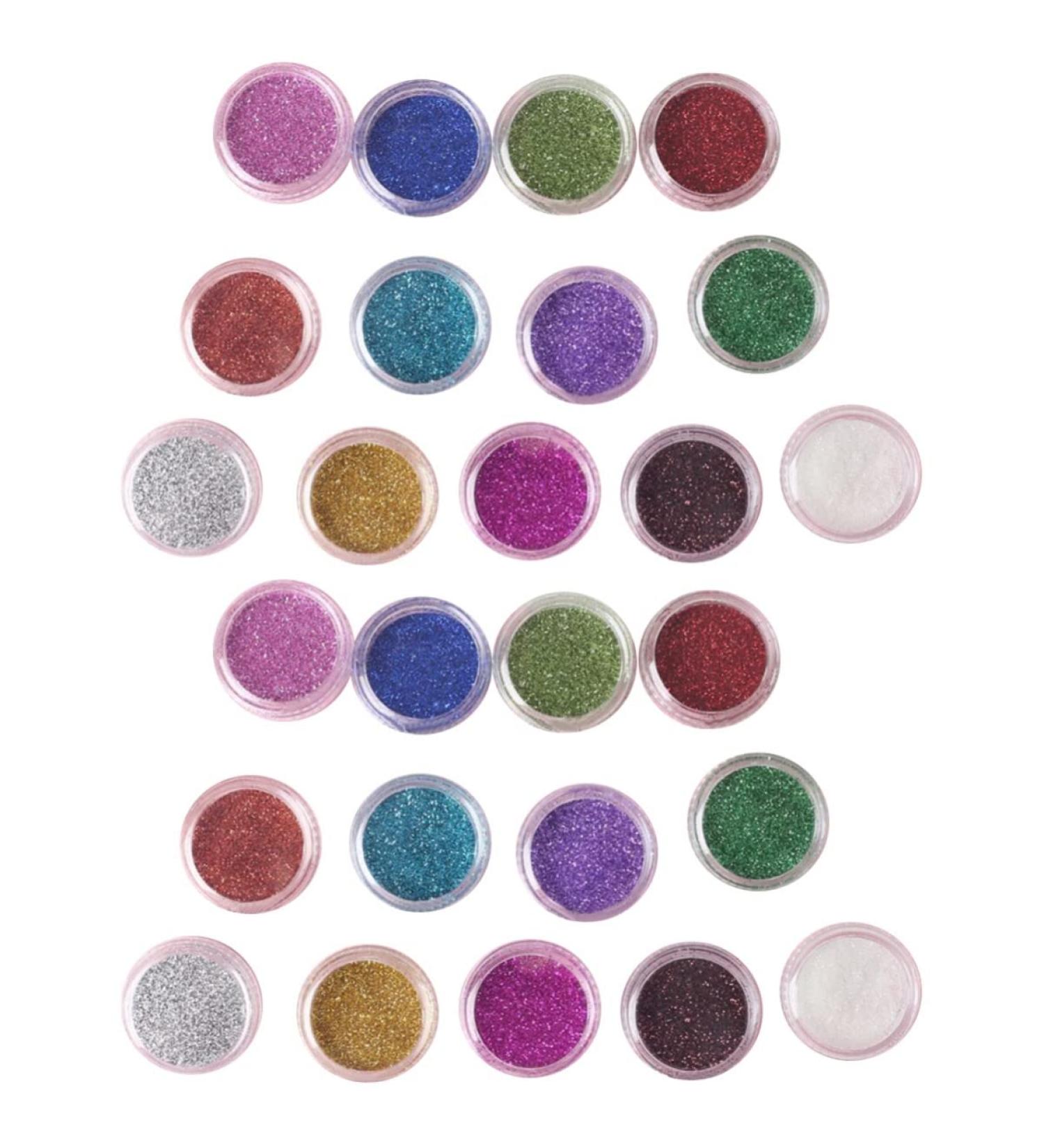 TOVINANNA 24 Boxes Glitter eyeshadow pigments Eyeshadow powder kit Pearl eyeshadow palette - Buy Online on GoSupps.com