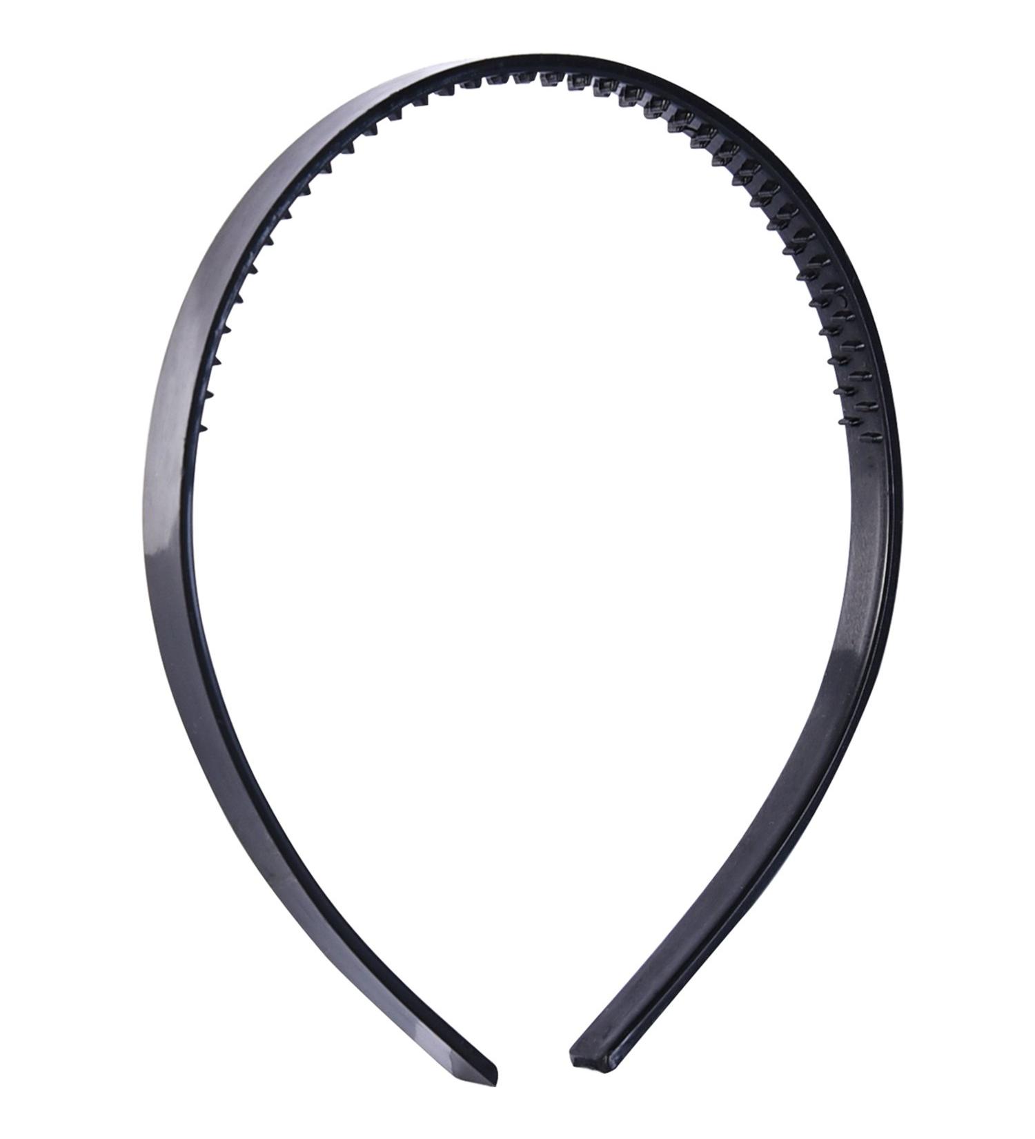 Hotop 15-Piece Black Plastic Headband with Teeth for DIY Hair Styling - Unisex Hair Accessory for Men, Women, and Girls - Buy Online on GoSupps.com