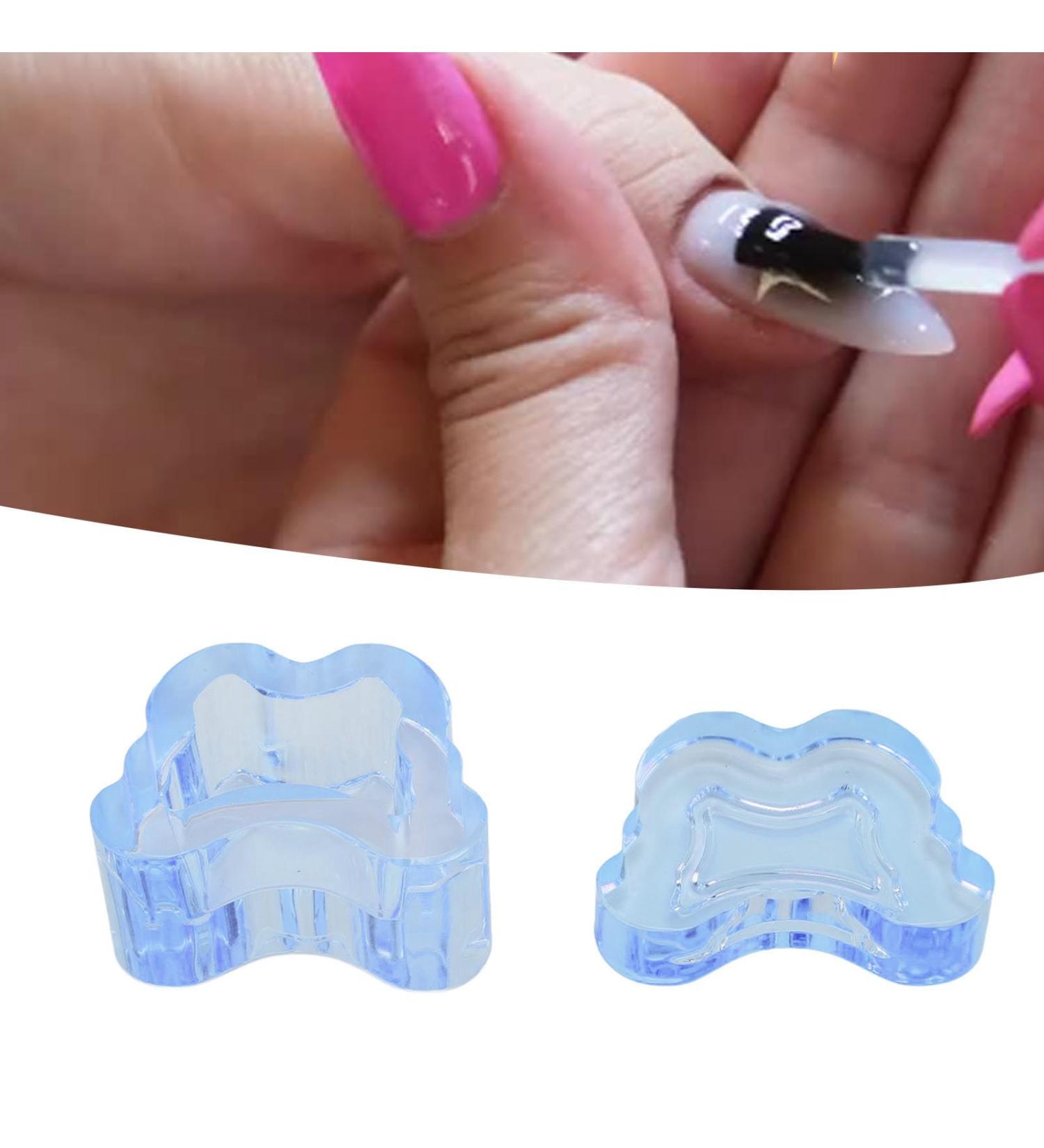 Nail Pen Washing Cup Crystal Glass Liquid Cups Nail Crystal Bowl Thickened Manicure Brush Washing Holder with Lid Glassware Tools for Nail Art Manicure (Blue) - Buy Online on GoSupps.com