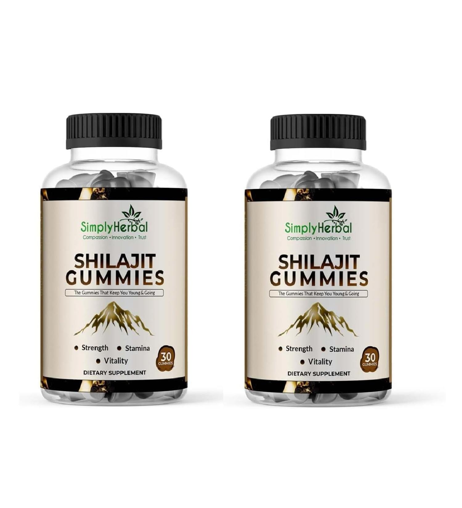 Himalayan Resin Shilajit Gummies for Men Gummies 85+ Trace Minerals & Fulvic Acid Natural Energy & Vitality Support (2) 30 Count (Pack of 1) - Buy Online on GoSupps.com